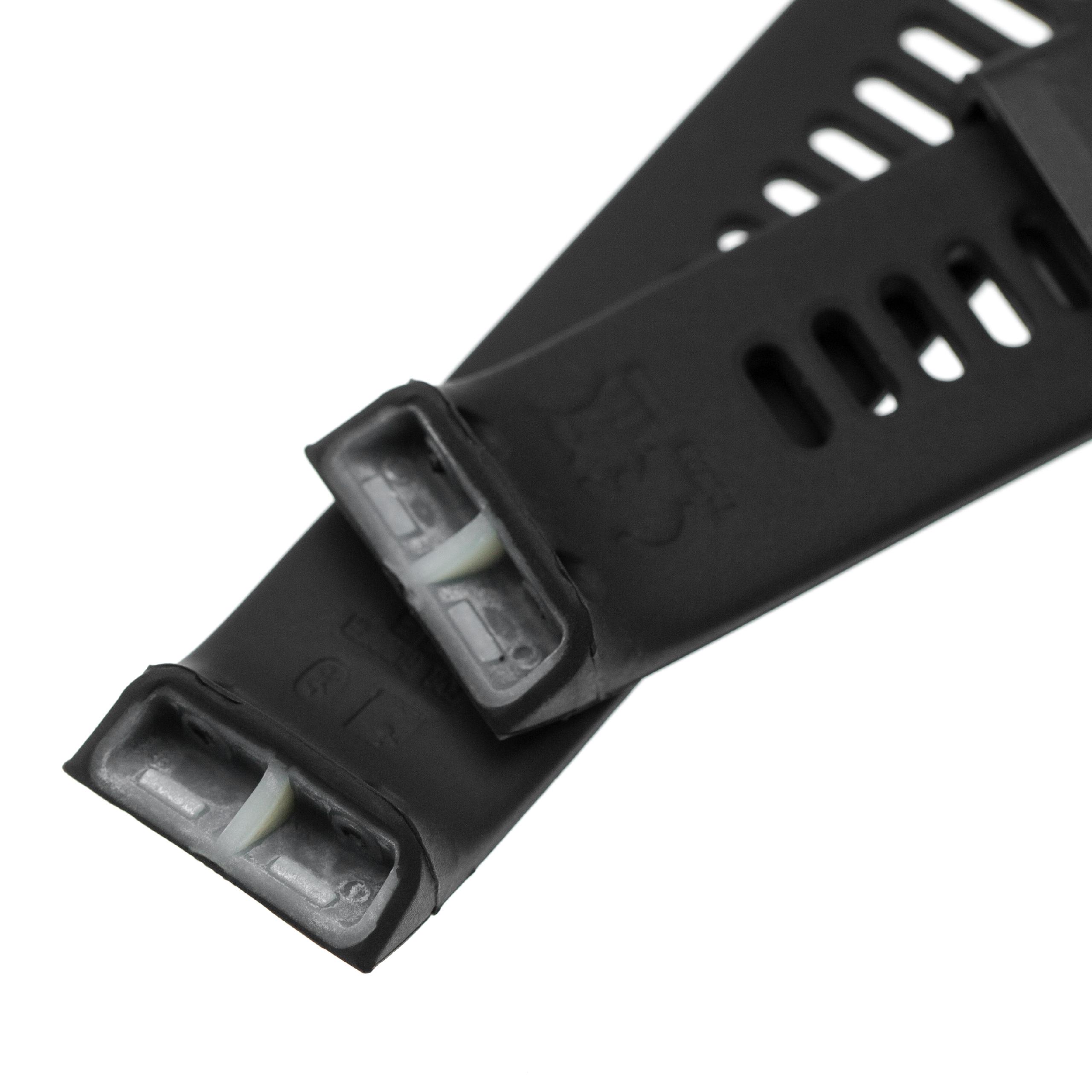 Pasek do smartwatch Garmin Forerunner - dł. 13,5 + 9,4 cm, szer. 23 mm, silikon, czarny