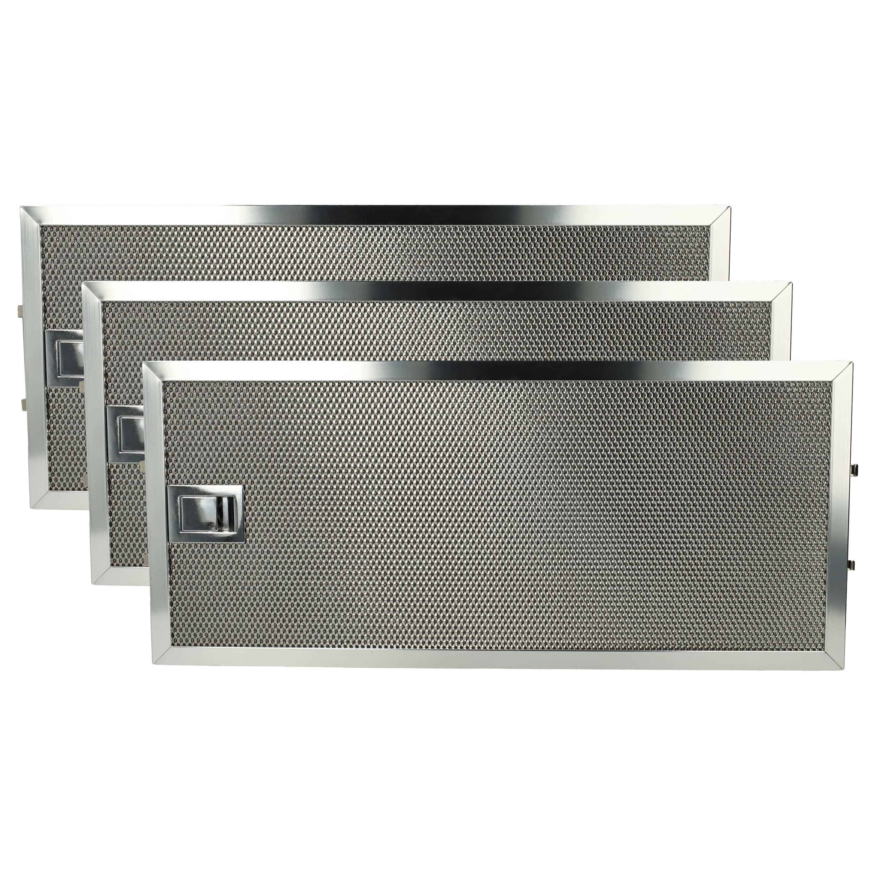 3x Filtres métal remplace Miele 8165760, 4002515616383 pour hotte aspirante