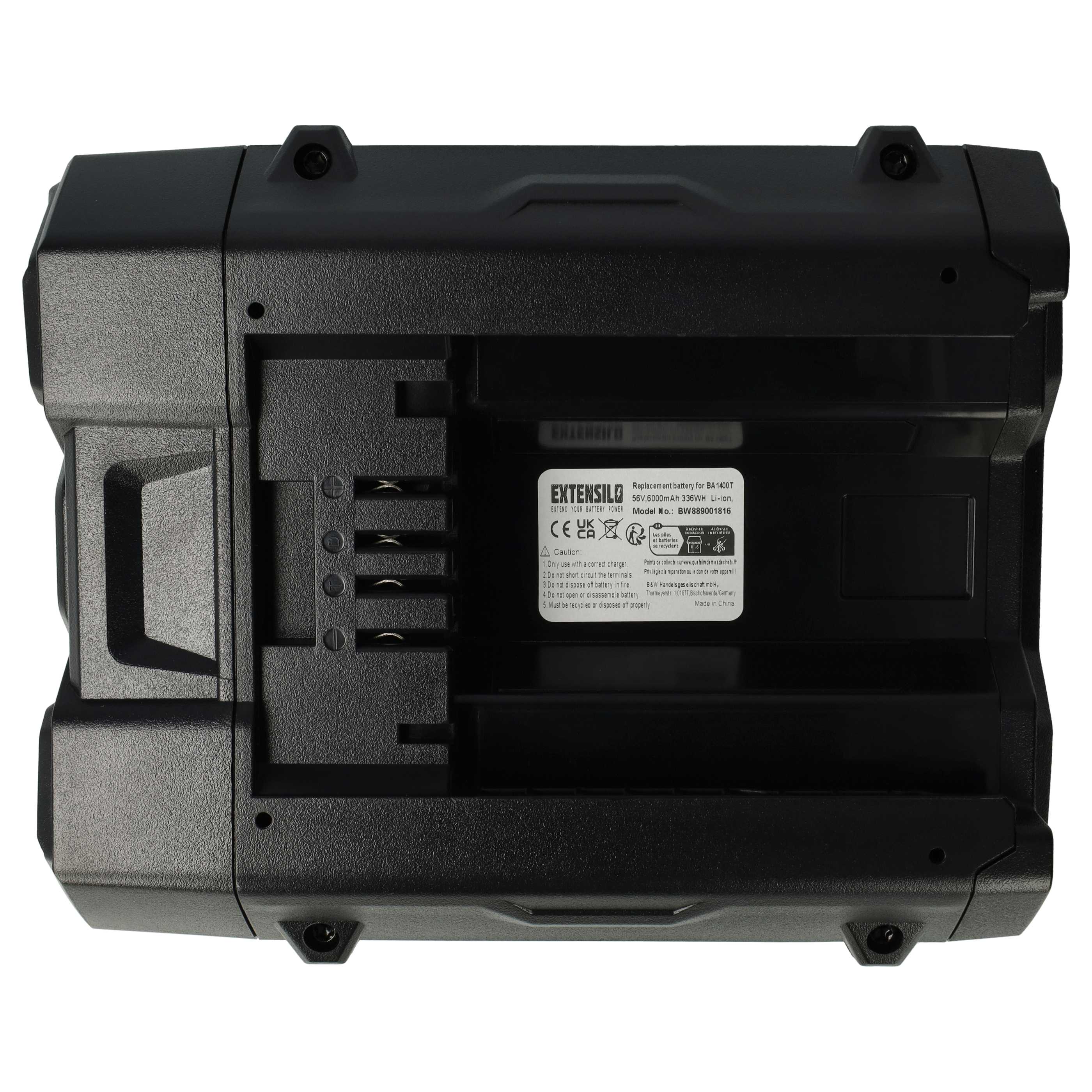 Lawnmower Battery Replacement for EGO BA6720T, BA1400T, BA2800, BA2800T, BA4200, BA4200T - 6000mAh 56V Li-Ion