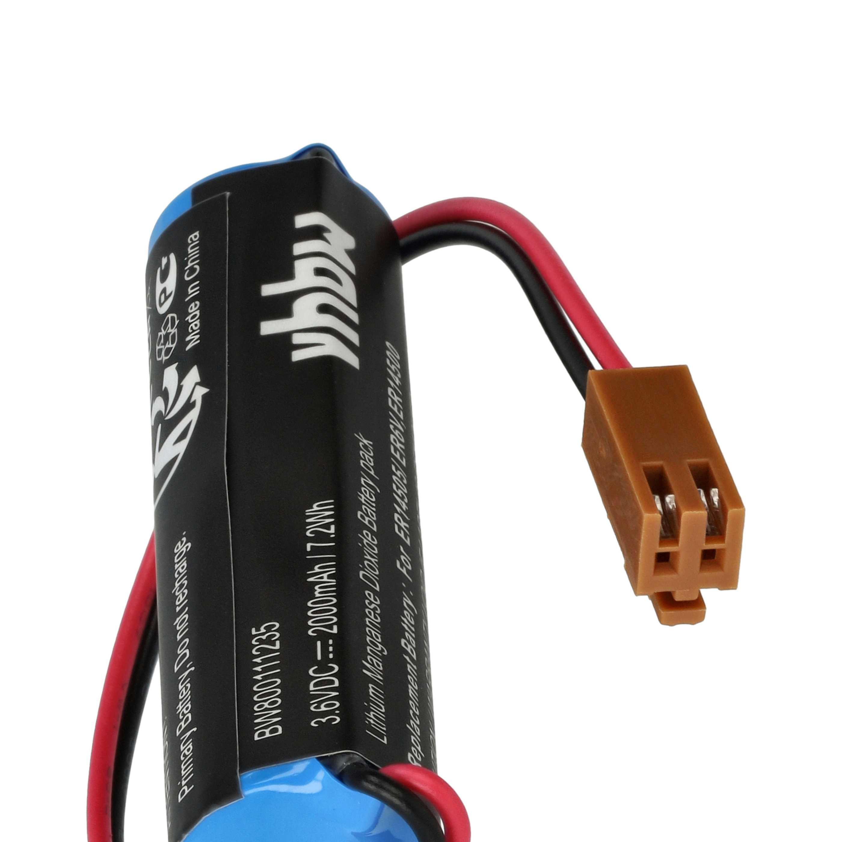Laser 10x Battery replaces Toshiba ER6V, ER14500 - 2000 mAh 3.6 V Li-MnO2