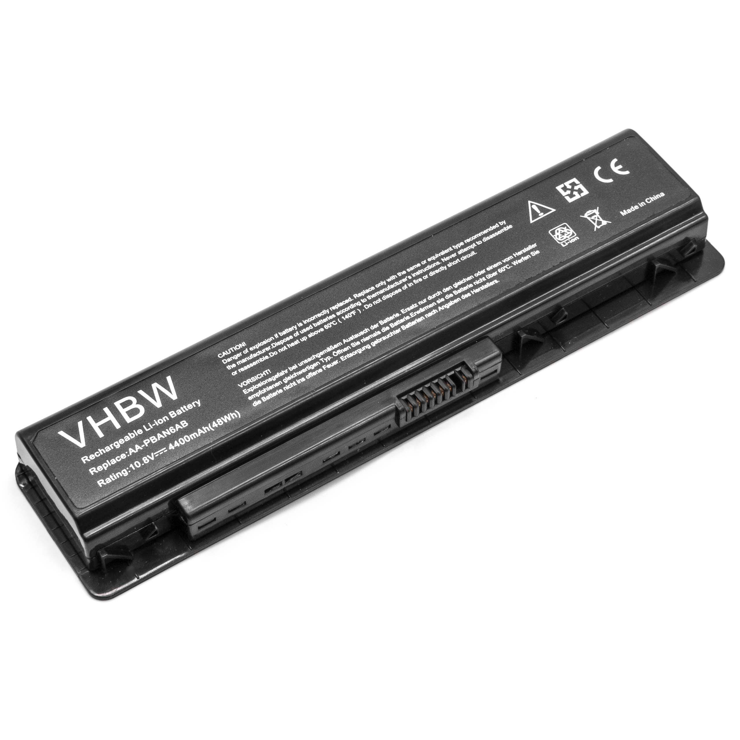 Batterie remplace Samsung AA-PLAN6AB, AA-PBAN6AB pour ordinateur portable - 4400mAh 10,8V Li-ion, noir