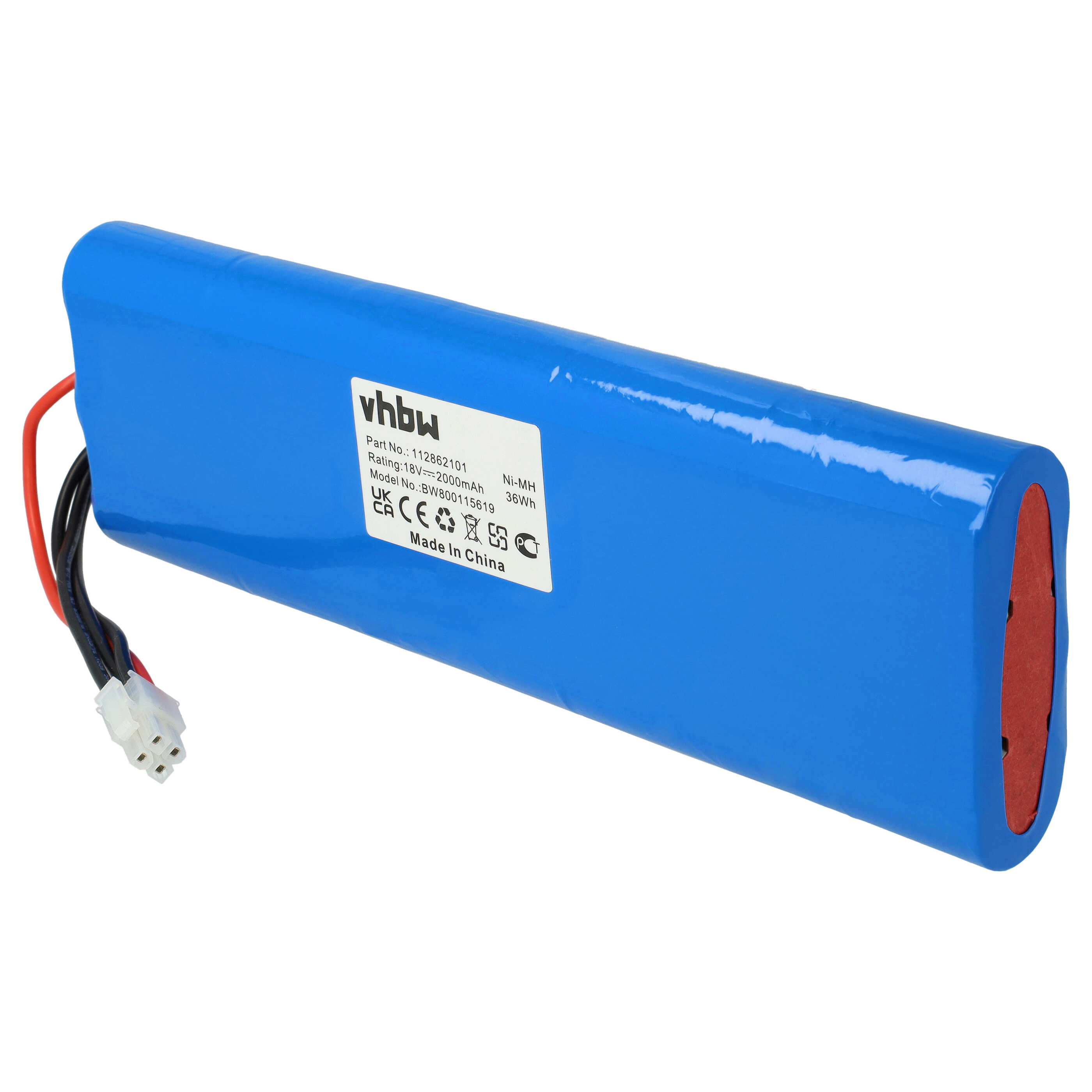 Lawnmower Battery (2 Units) Replacement for 112862101 - 2000mAh 18V NiMH