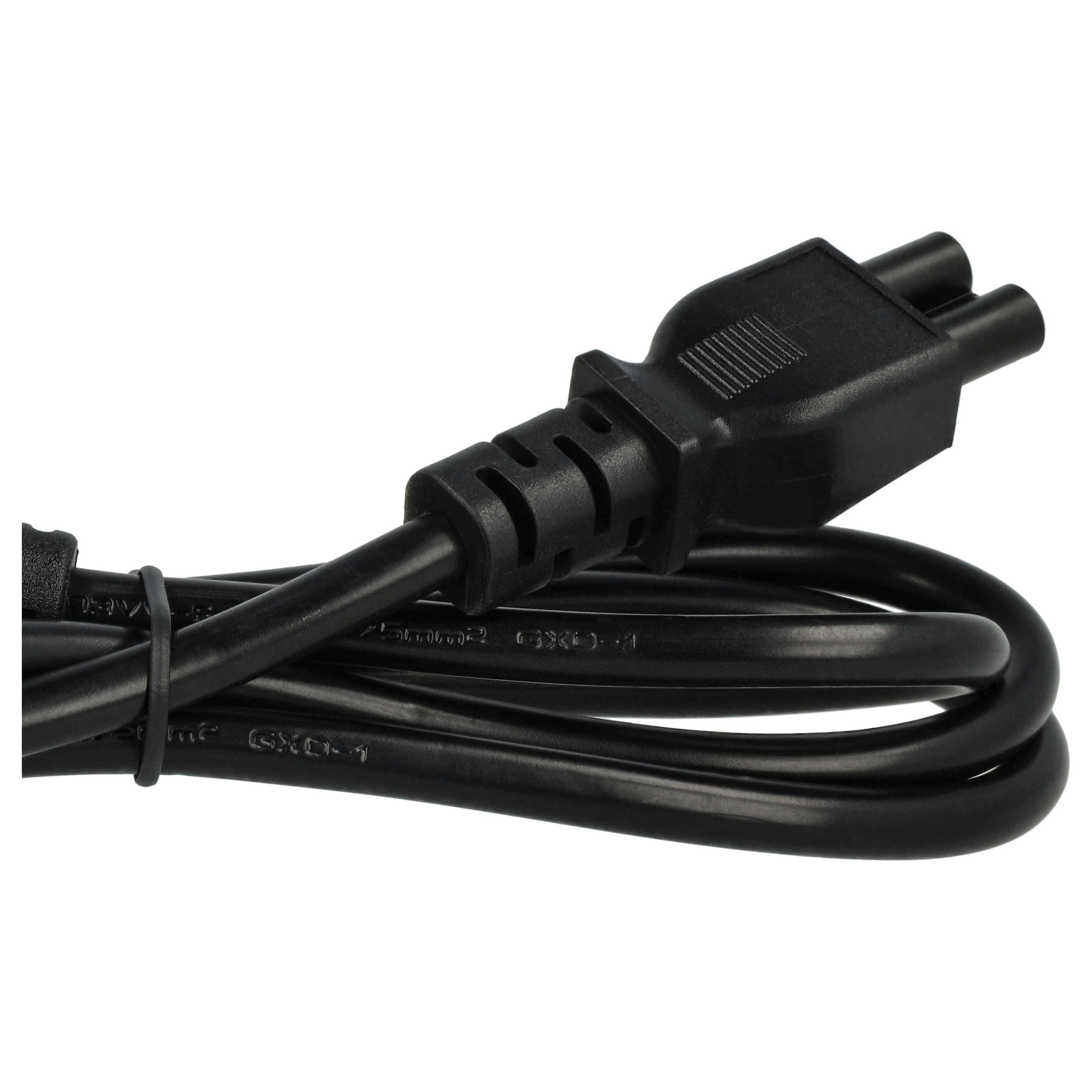 2x C5 Power Cable Euro Plug suitable for Vorwerk VR300 Robot Vacuum Cleaner - 1.2 m