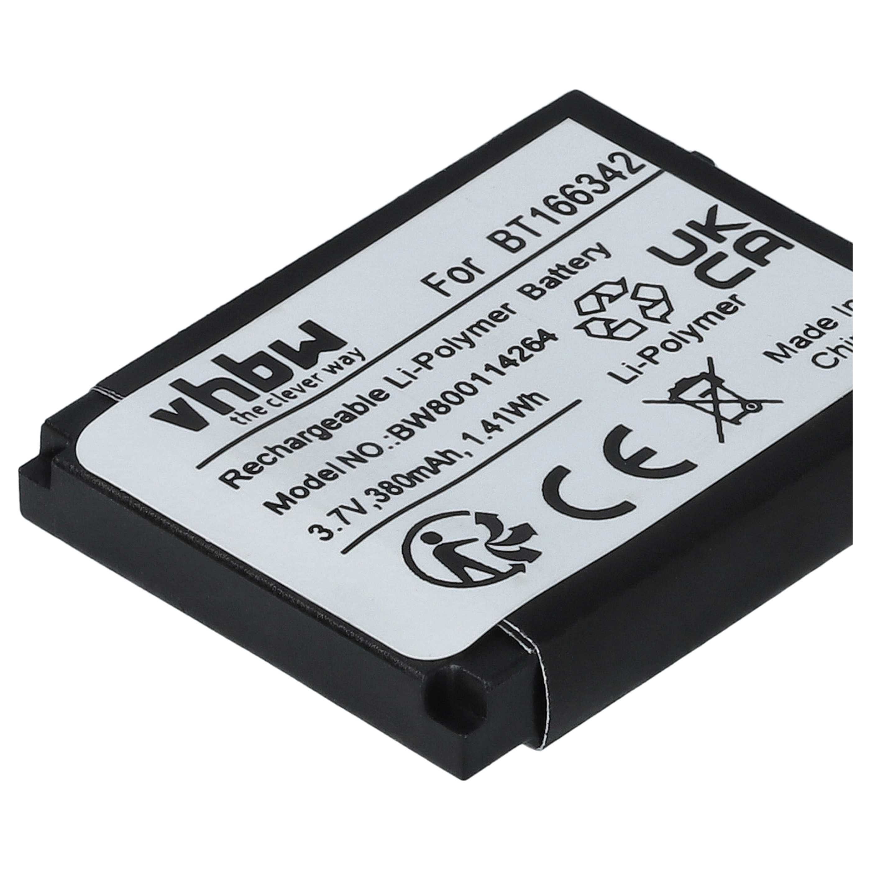 Batteria sostituisce BT166342, PX8914-944, BT266342 per smartwatch - 380mAh 3,7V Li-Poly