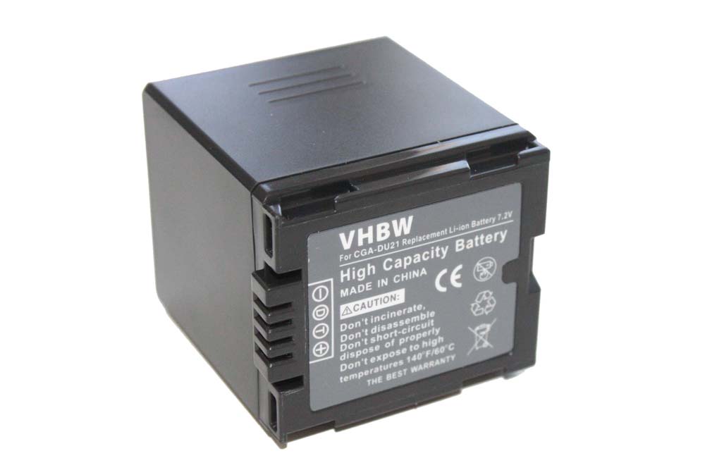 Videocamera Battery Replacement for Hitachi DZ-BP07s, DZ-BP14s, DZ-BP21 - 1500mAh 7.2V Li-Ion