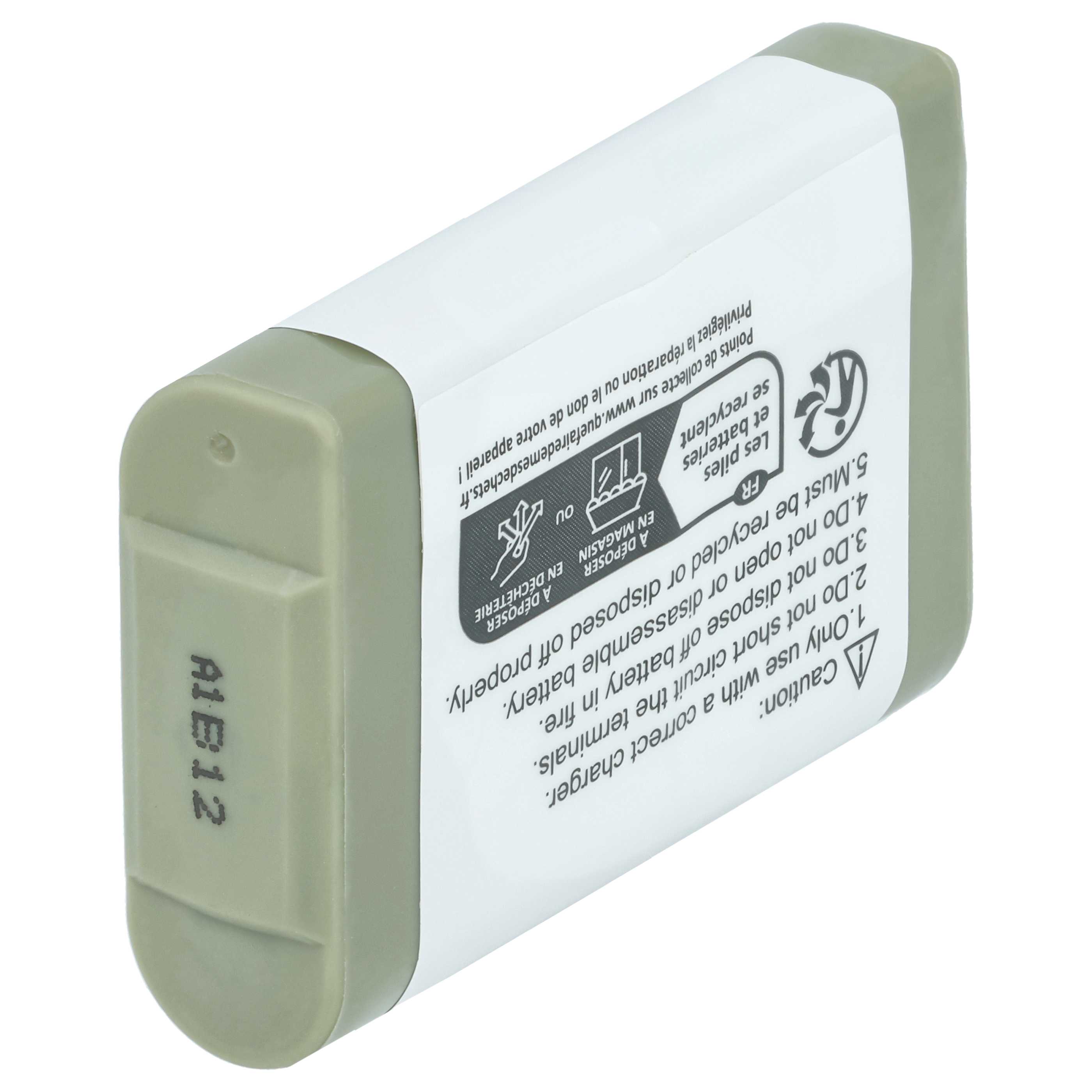 2x Batteries remplace Panasonic N4HHGMB00005, N4HHGMB00001, N4HHGMN00001 pour téléphone GE - 700mAh 3,6V NiMH