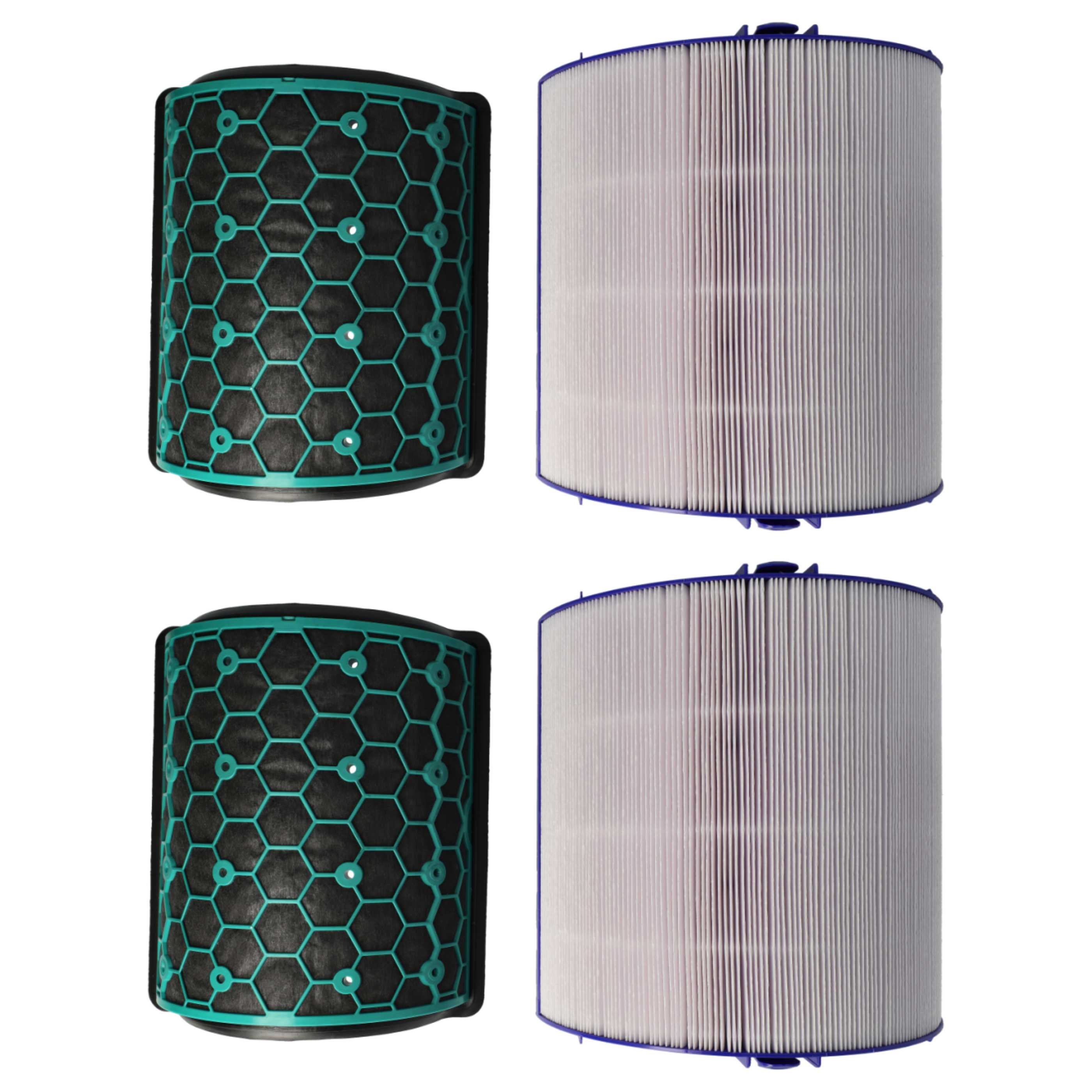 6 Part Filter Set replaces Dyson 968707-04, 968707-05 Air Purifier - HEPA filter, activated carbon filter