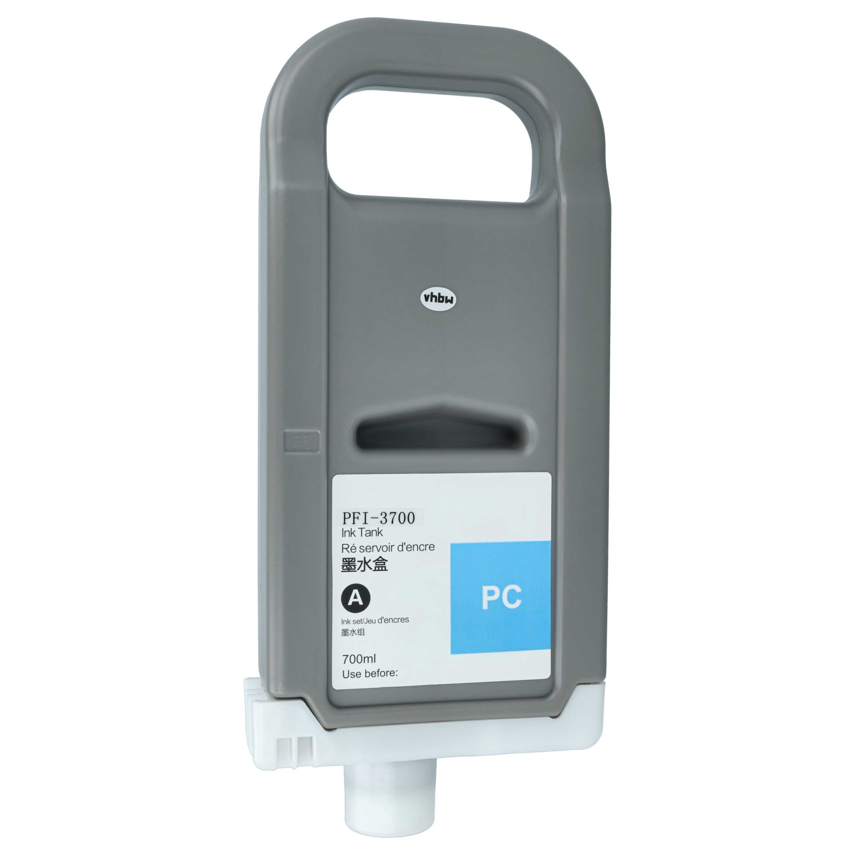 Ink Cartridge as Exchange for Canon PFI-3700 PC for Canon Printer - Photo Cyan 700 ml