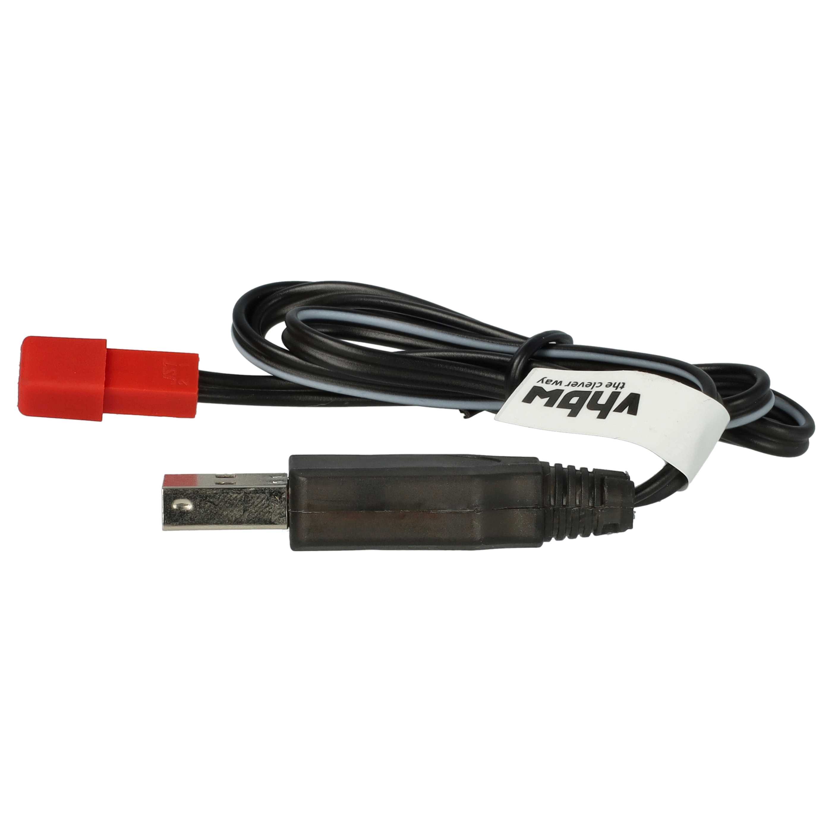 USB Charging Cable suitable for RC Batteries with JST Connector, RC Model Making Battery Packs - 60 cm 3.6 V