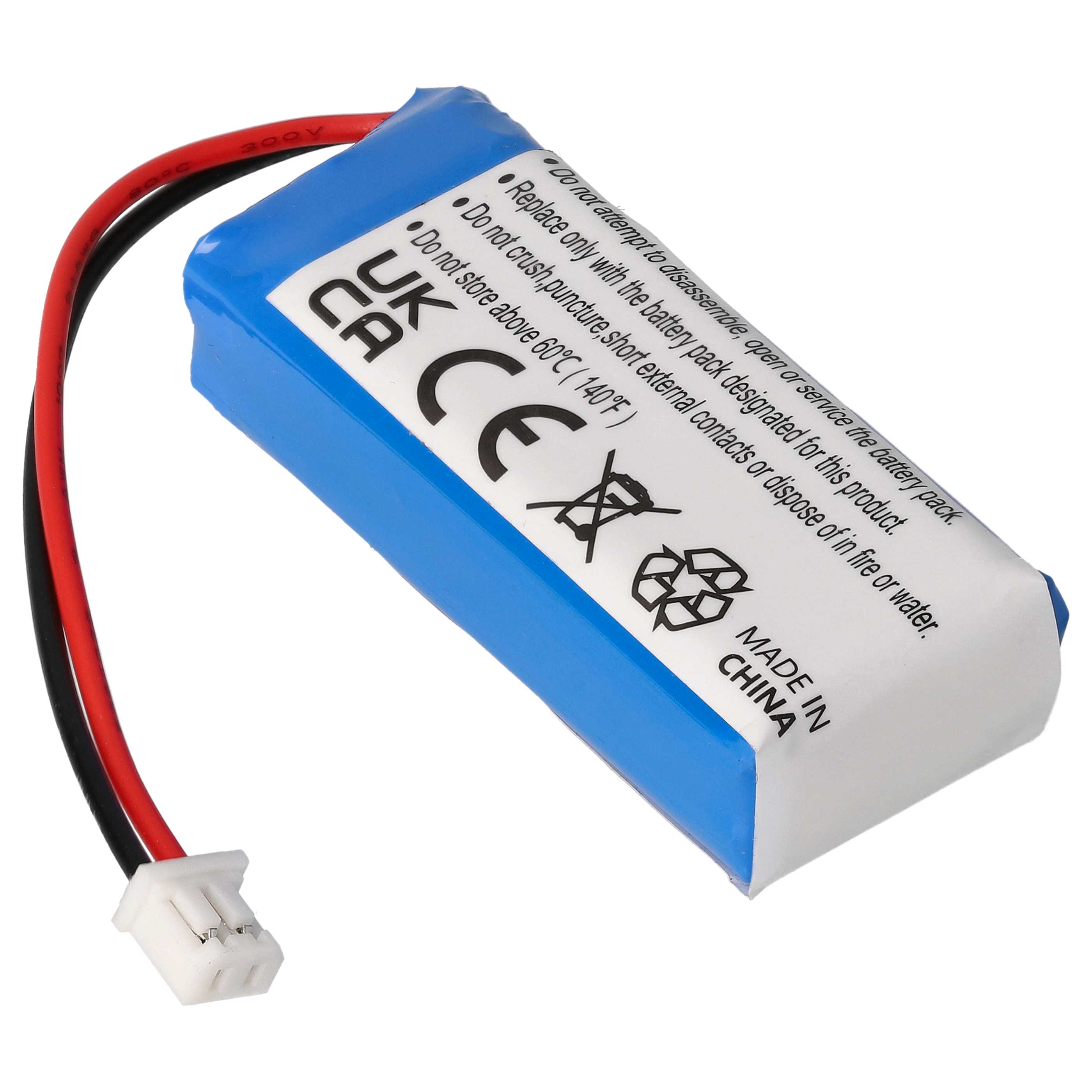 Handheld Transmitter Battery Replacement for Dogtra AAE562438P6H, AE602048P6H - 500 mAh 7.4 V Li-polymer