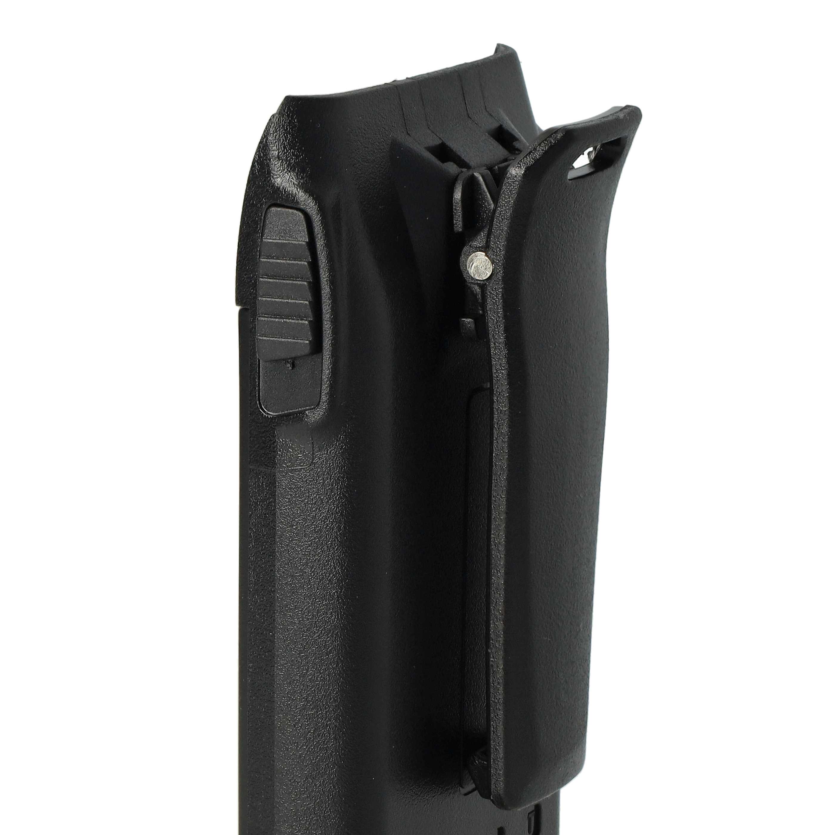 Radio 5x Battery replaces BLO-004, BLO-007, BLO-001 - 1700 mAh 7.4 V Li-Ion + Belt Clip