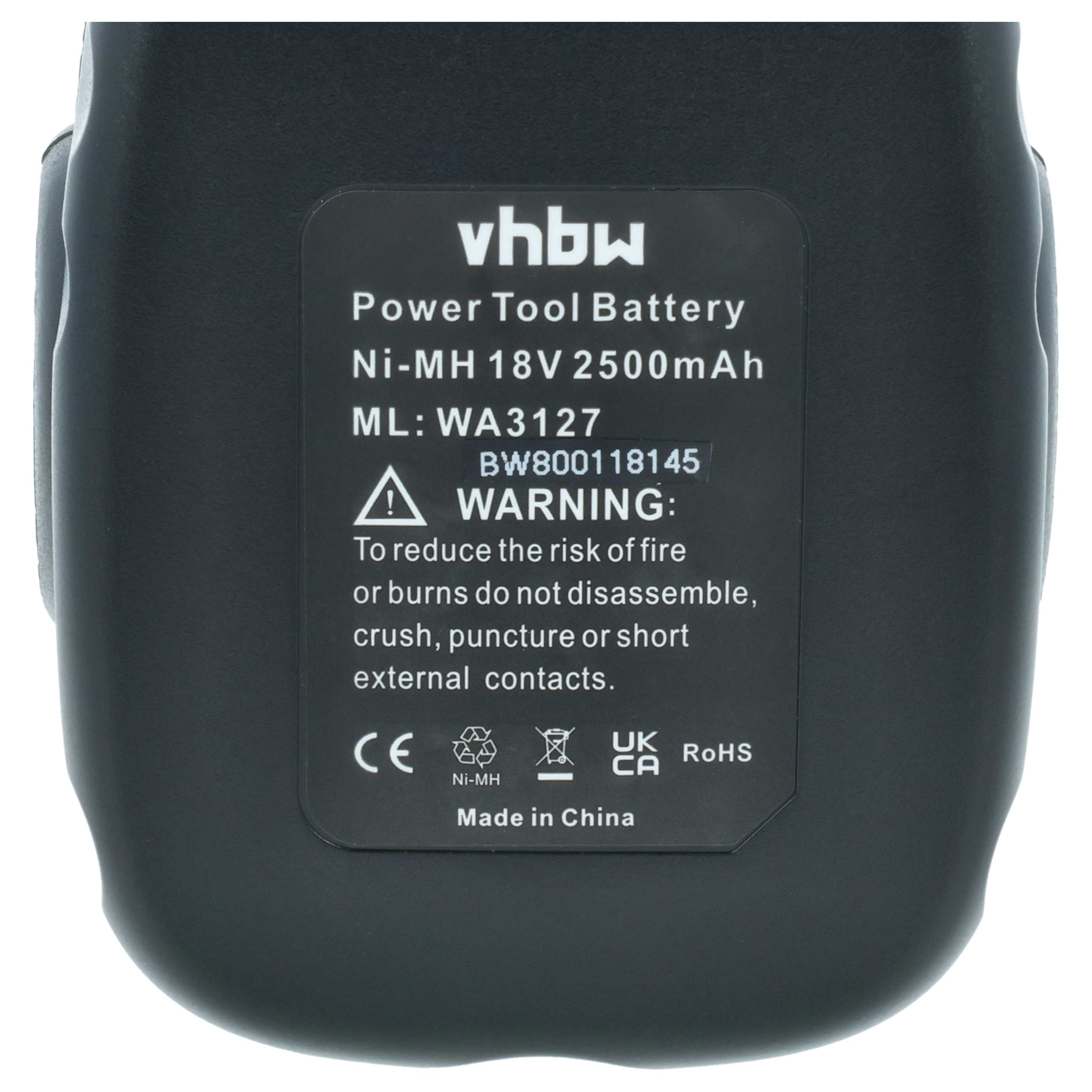 Batteria sostituisce Worx WA312 per attrezzo - 2000mAh 18V NiMH