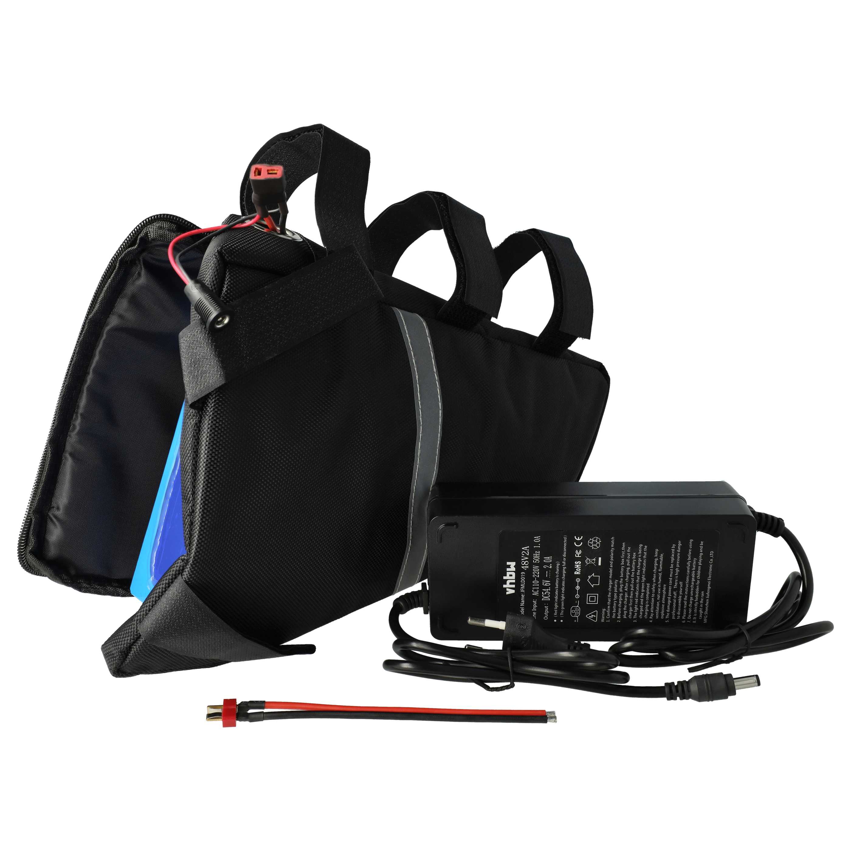 Batterie Li-ion 48V 42Ah Pour Vélo électrique - Avec Chargeur, BMS Intégré, Compatible Moteurs 200-1500W