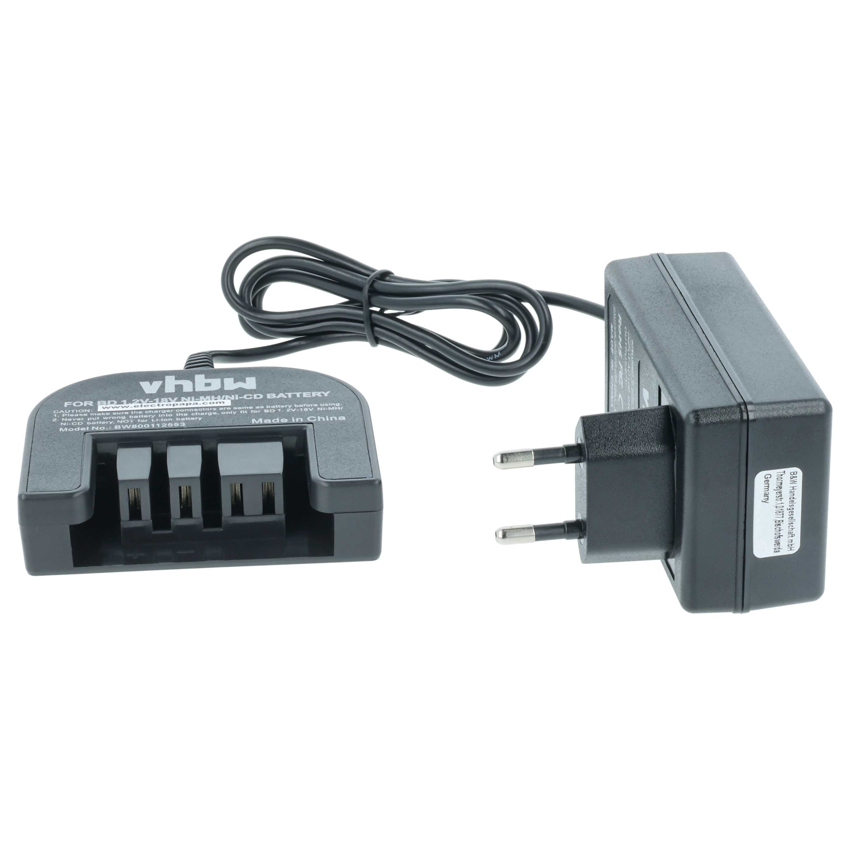 Charger suitable for Black & Decker Firestorm BDG14SF-2 Power Tool Batteries - Ni-Cd, NiMH, 1.0A