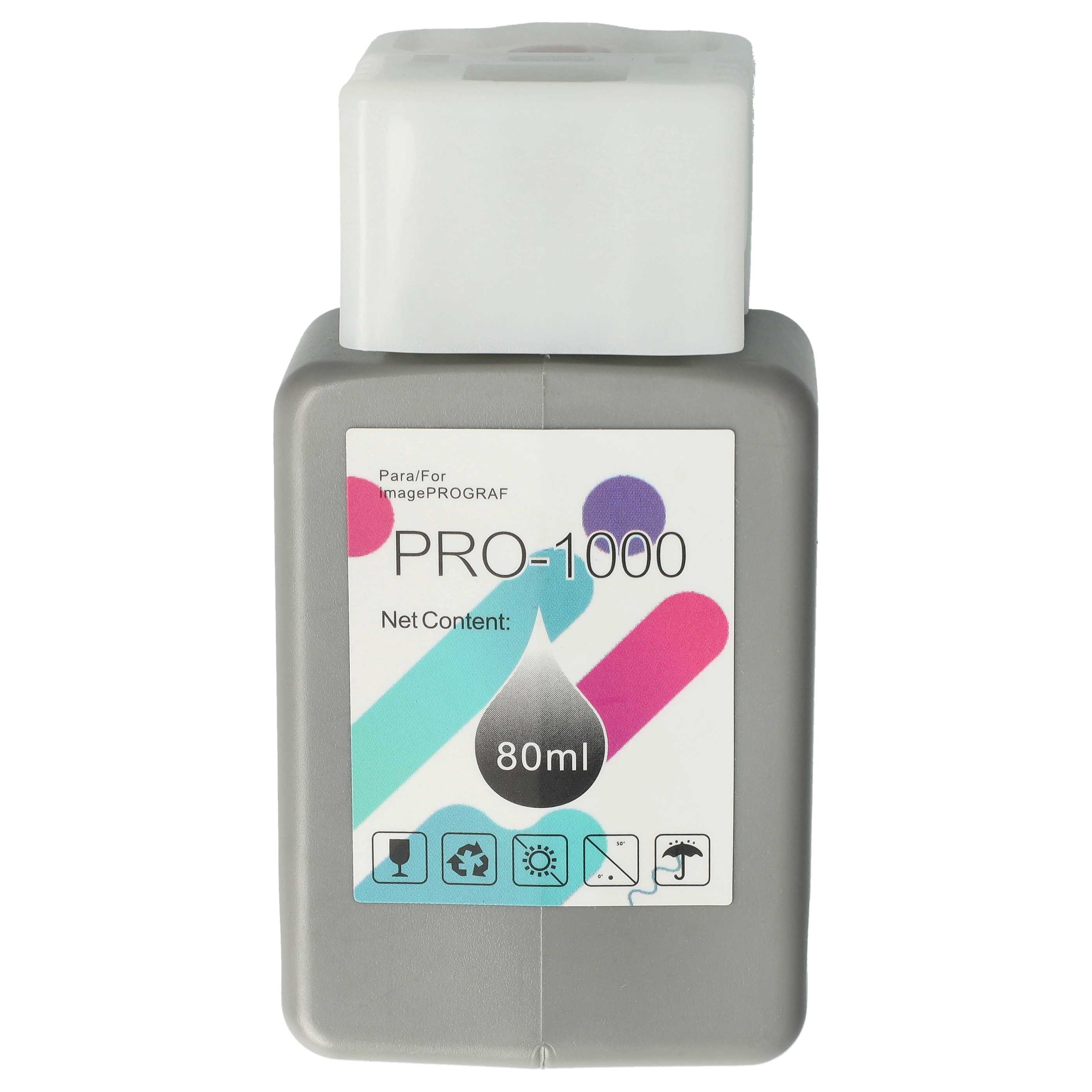 Ink Cartridge as Exchange for Canon PFI-1000PM, PFI-1000 PM for Canon Printer - photo magenta 80 ml + Chip