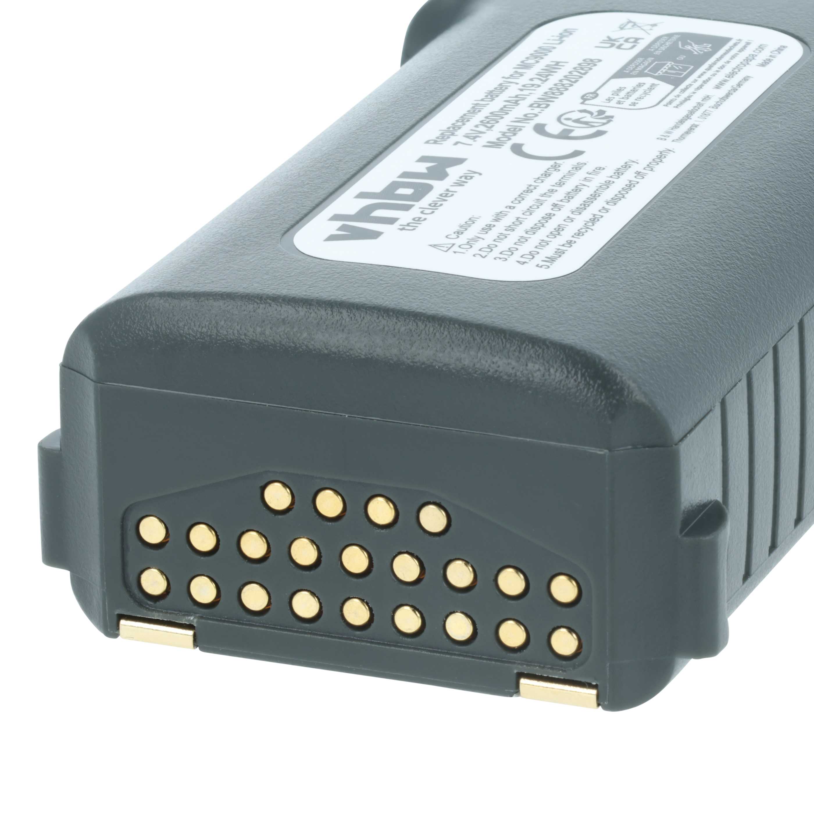 Batteria per computer portatile scanner sostituisce Symbol 21-65587-01, 21-61261-01 - 2600mAh 7,4V Li-Ion