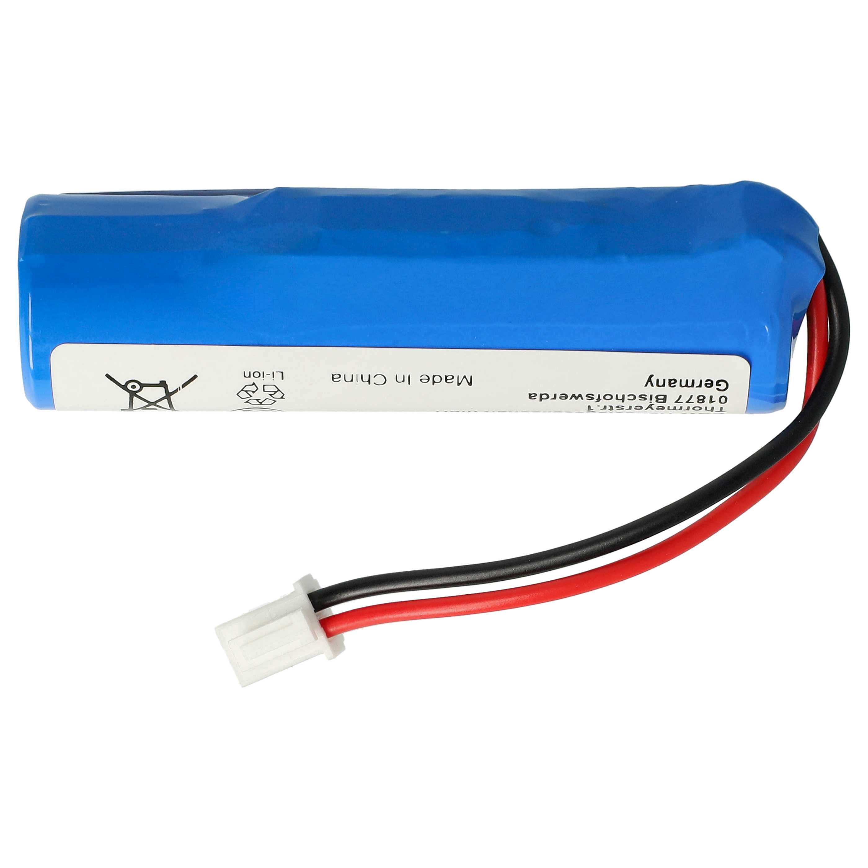 Battery replaces Leifheit BFN18650 1S1P for Leifheit 3400mAh, 3.7V, Li-Ion