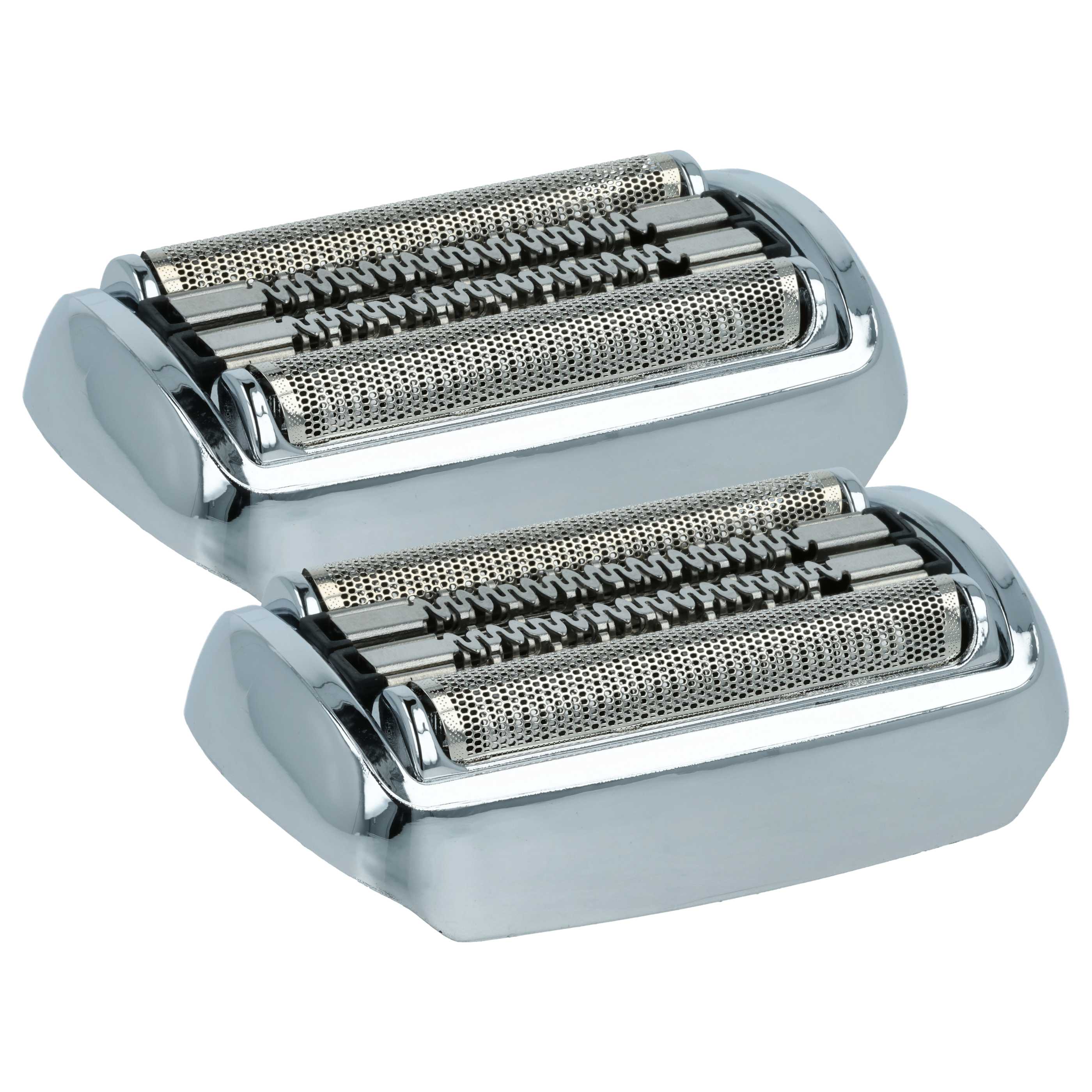 2x Shaving Heads replaces Braun 92S for Braun Electric Razor, silver