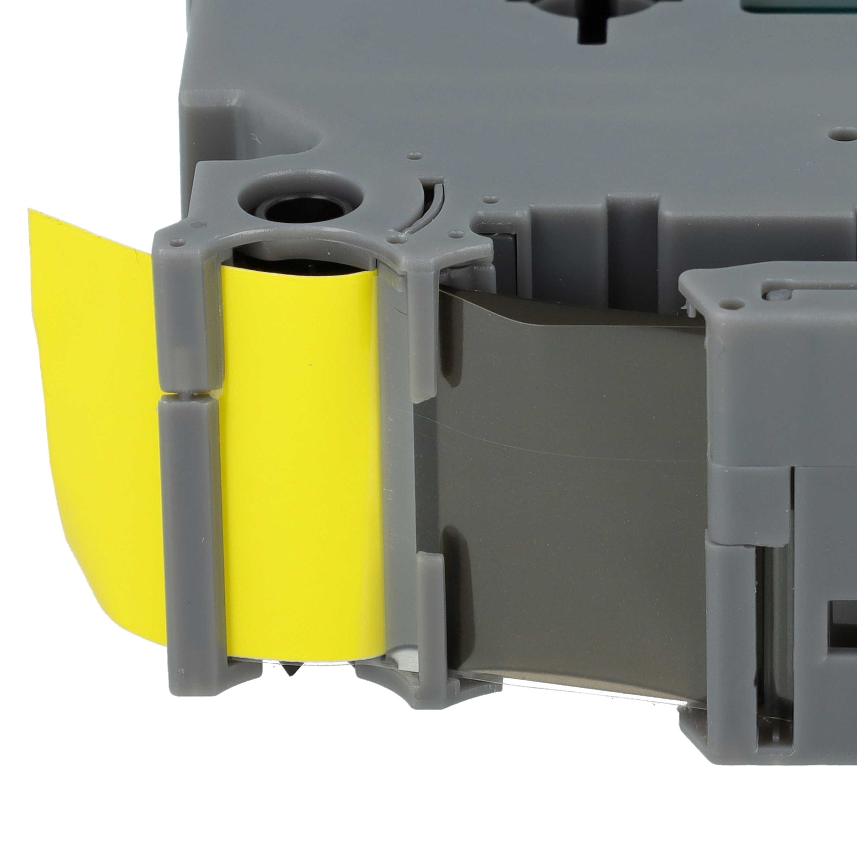 5x Label Tape replaces Brother TZE-S651 - 24 mm Black to Yellow, Extra Stark