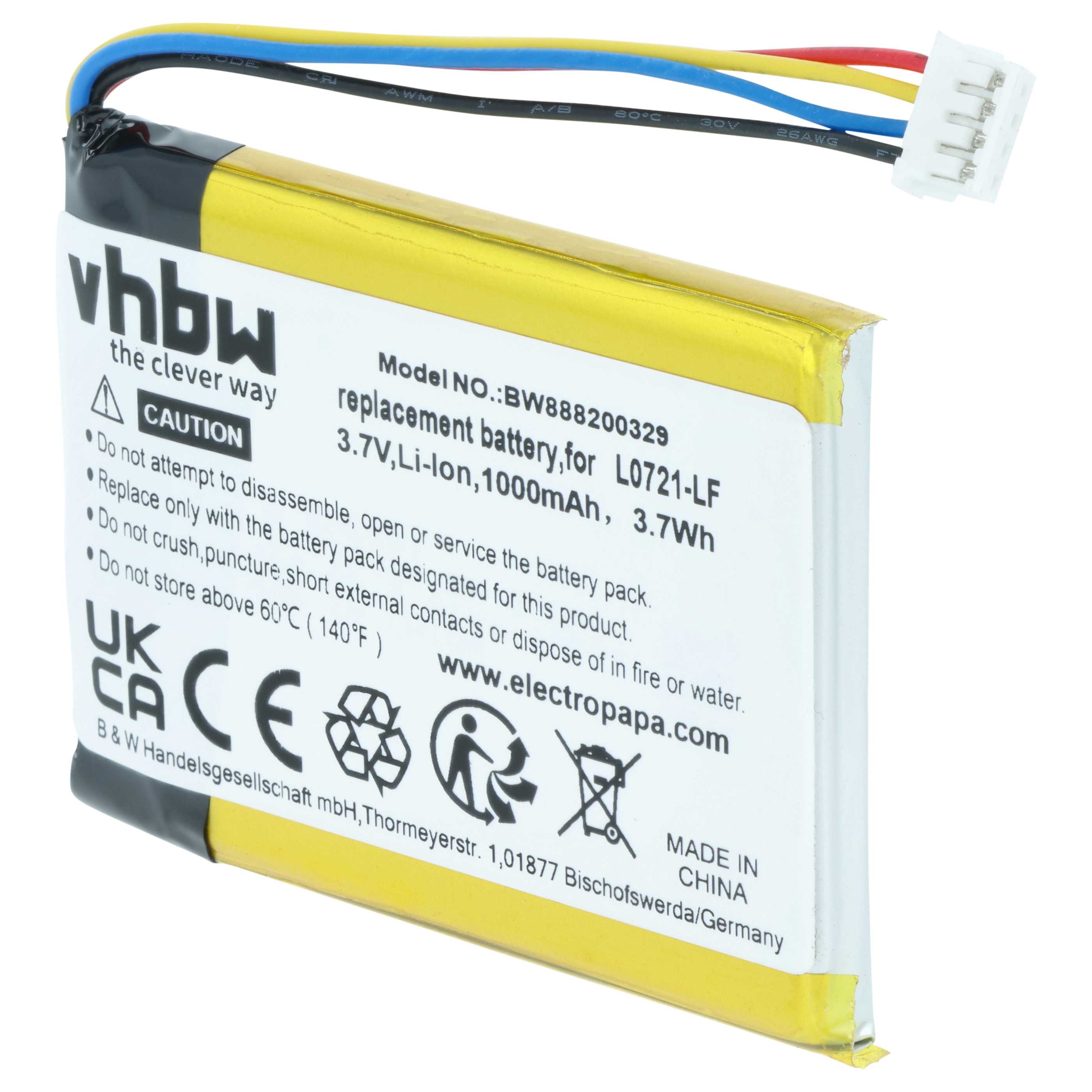 Akumulator do głośnika zamiennik JBL L0721-LF - LiPo 1000mAh