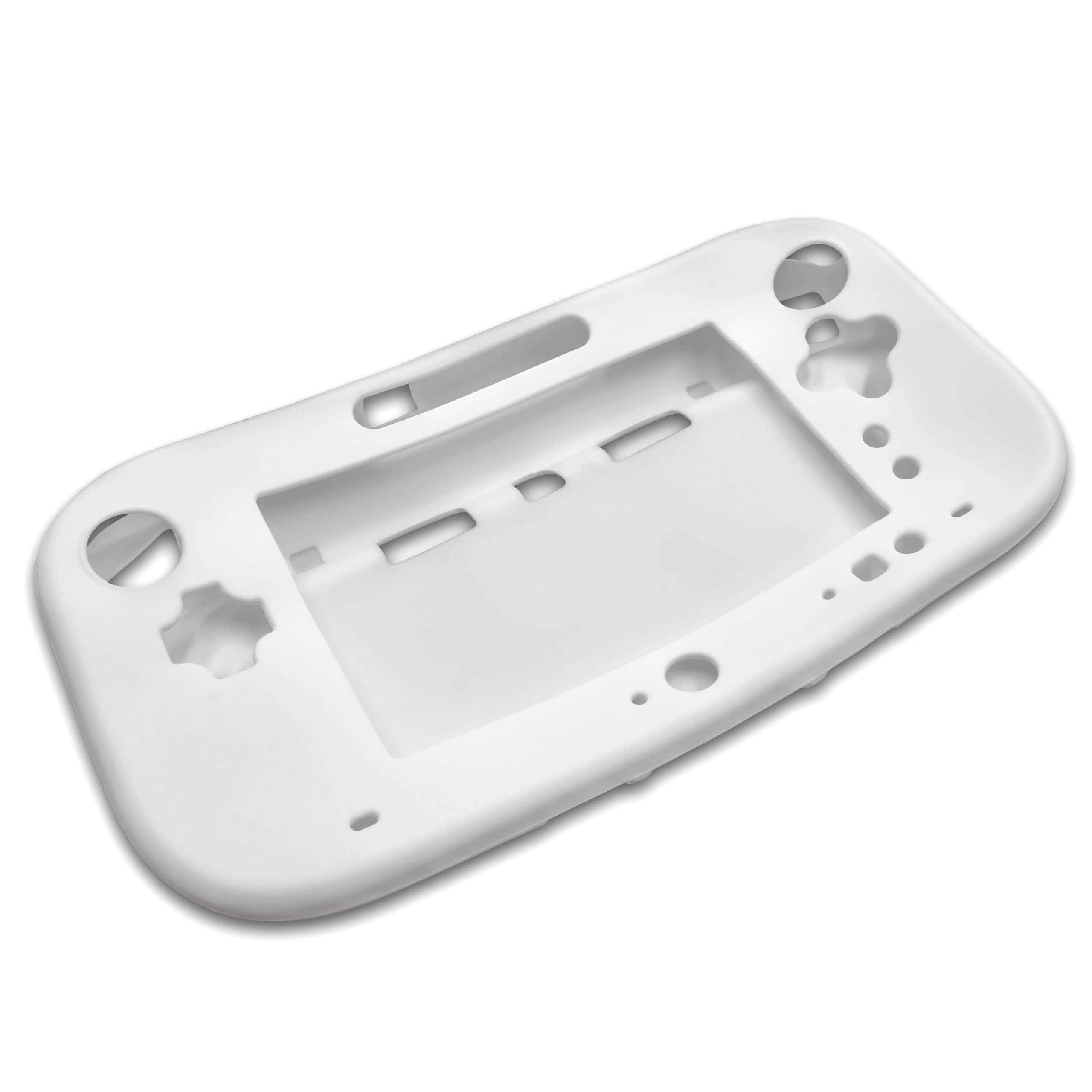 Étui pour console de jeux vidéo Nintendo Wii U Gamepad - Housse silicone blanc