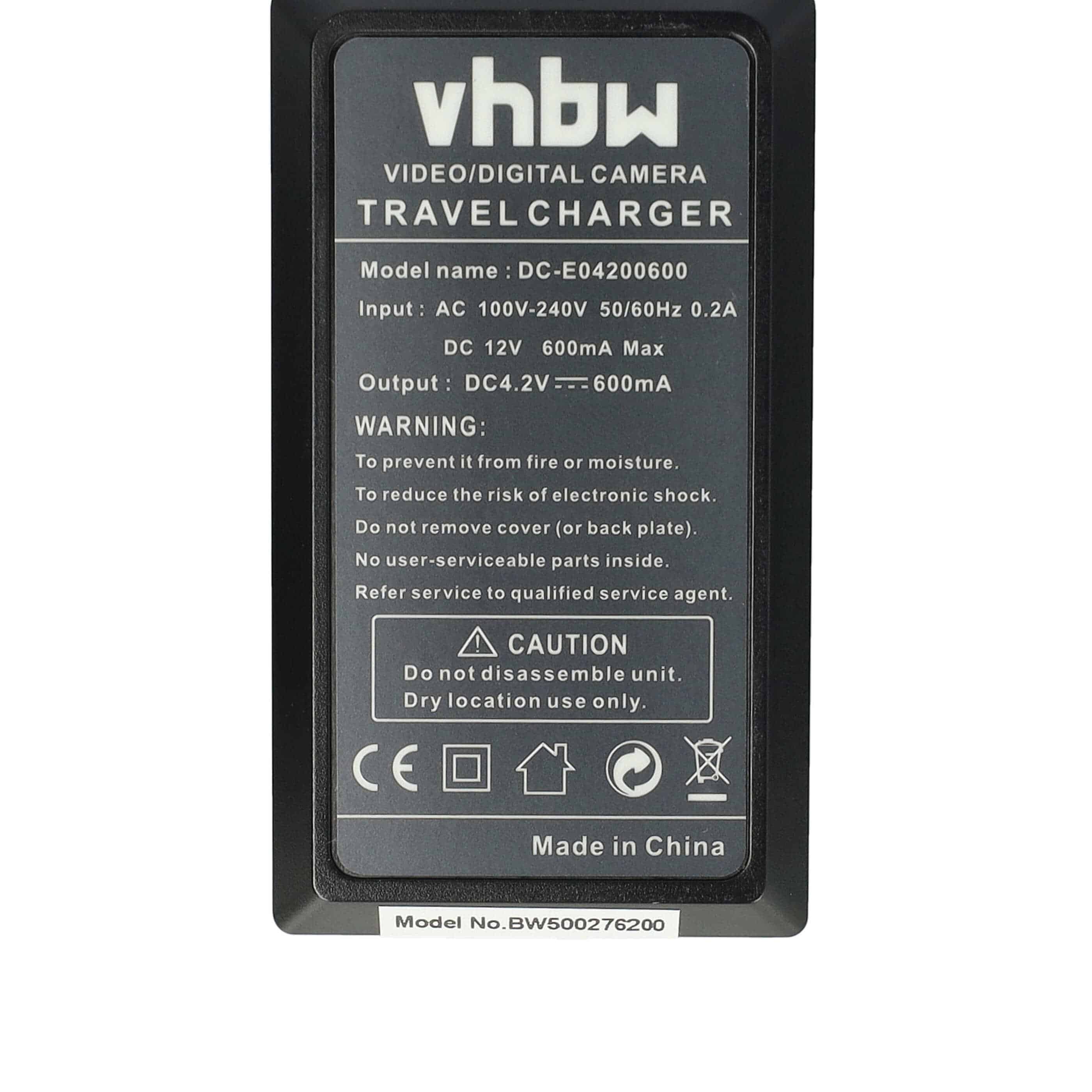 Battery Charger suitable for Ricoh DB-65 Camera etc. - 0.6 A, 4.2 V