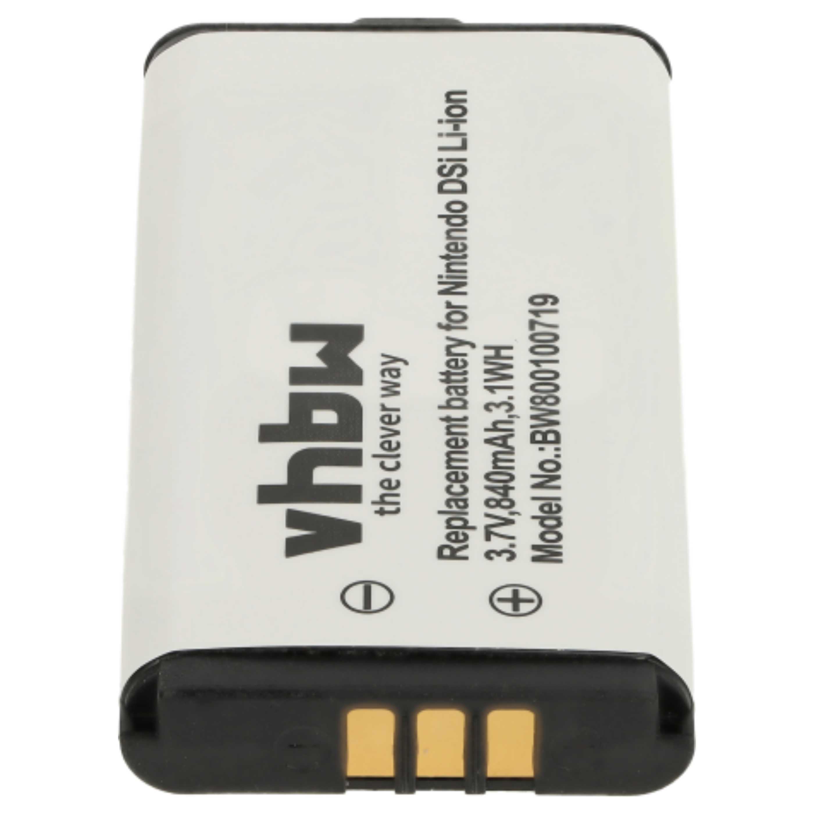 Games Console 2x Battery replaces Nintendo TWL-001, C/TWL-A-BP, TWL-003, BOAMK01 - 840 mAh 3.7 V Li-Ion