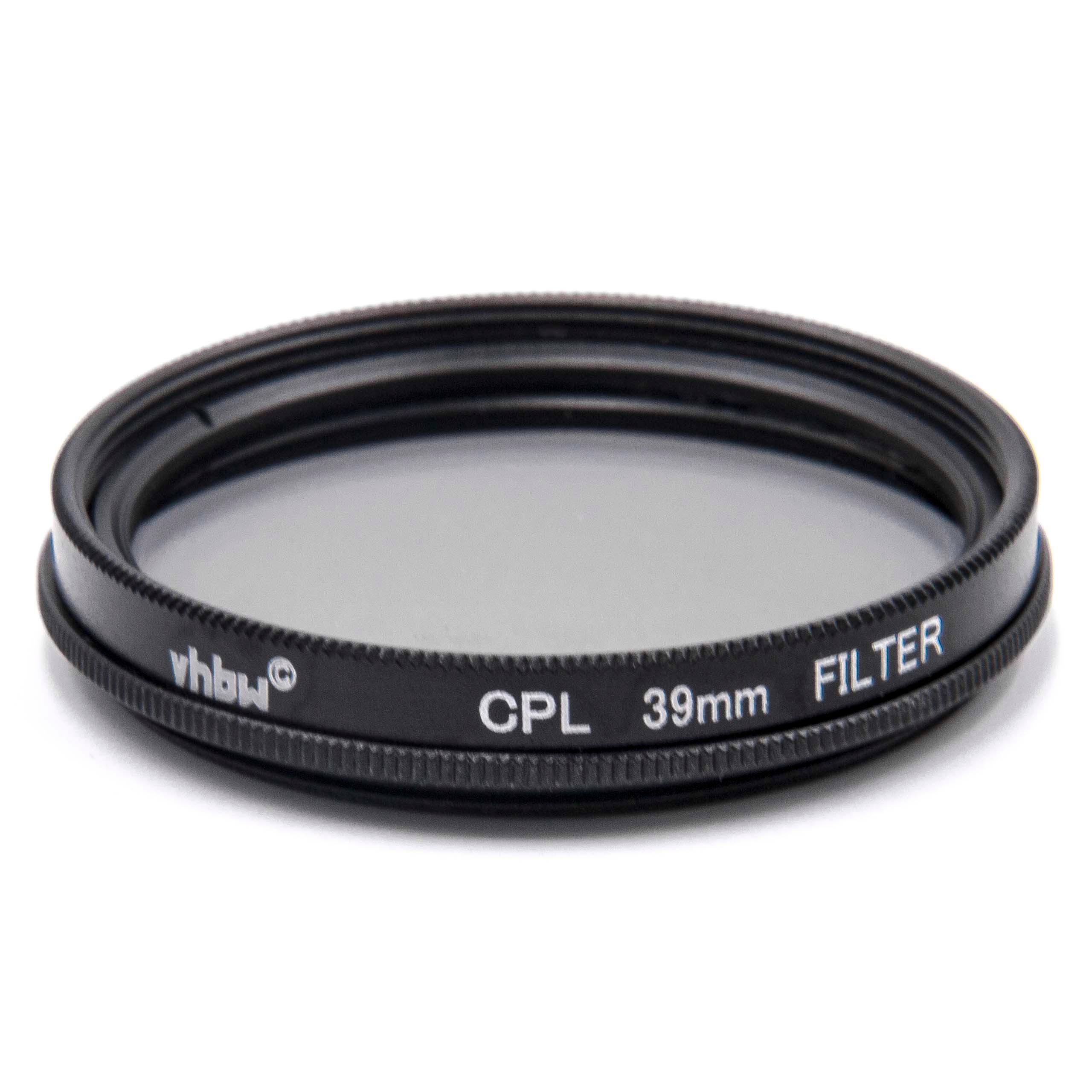 Filtro polarizzatore per camere e obiettivi con filettatura da 39 mm - filtro polarizzante circolare (CPL)