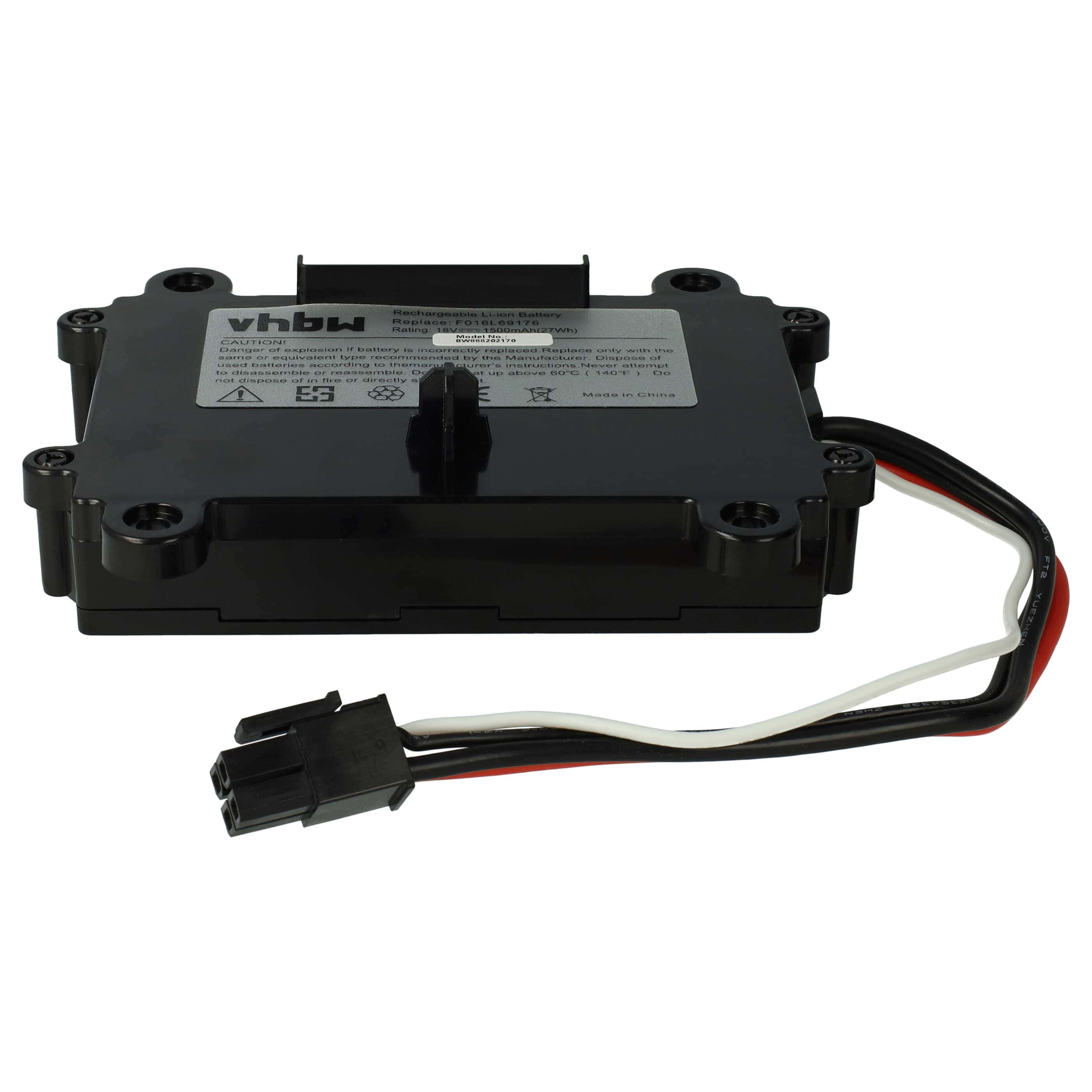 Lawnmower Battery Replacement for Bosch F016L69176, F016104898, F 016 104 898 - 1500mAh 18V Li-Ion