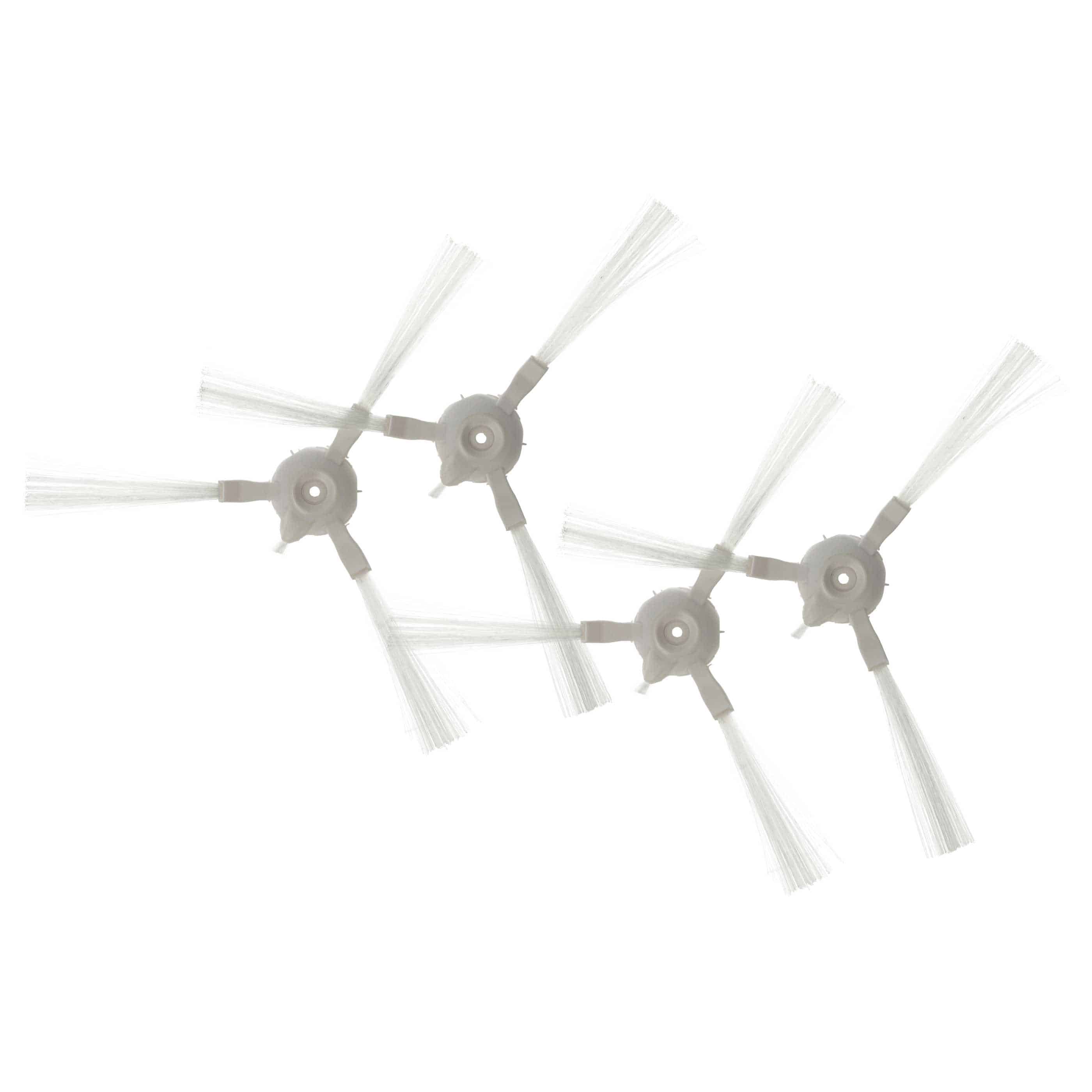 4x cepillo lateral 3 brazos para robot aspirador 360 S6 - Set cepillos blanco