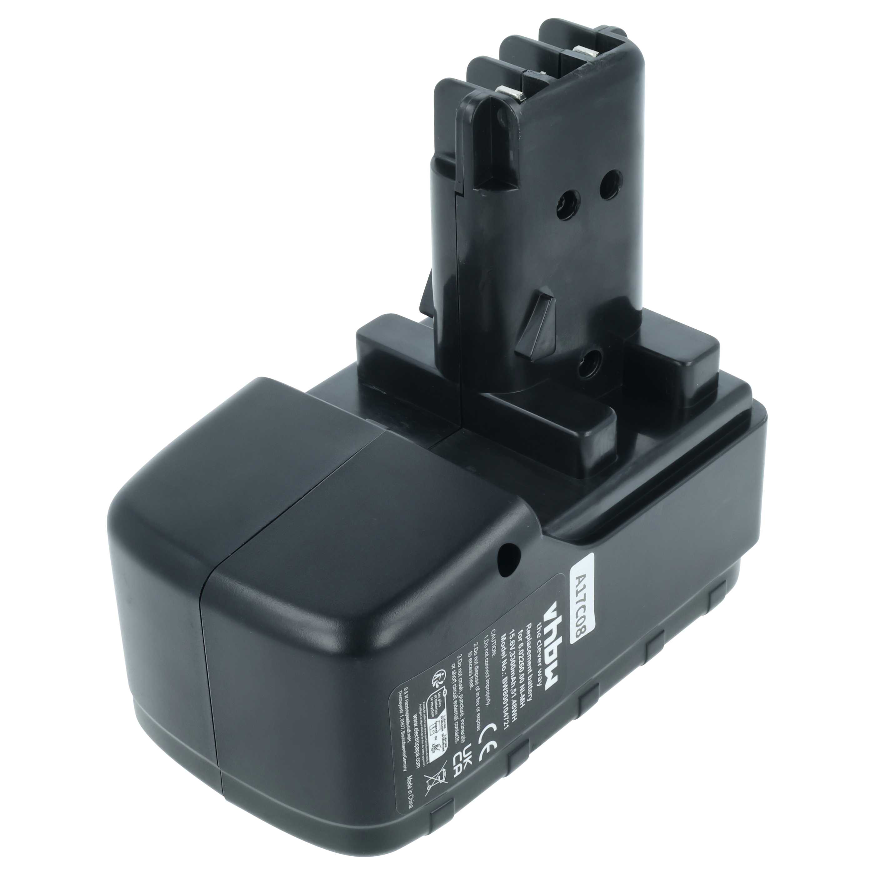Batteria sostituisce Metabo 6.02276.51, 6.02260.00, 6.02307.51, 6.02293.50 per attrezzo - 3,3Ah 15,6V NiMH