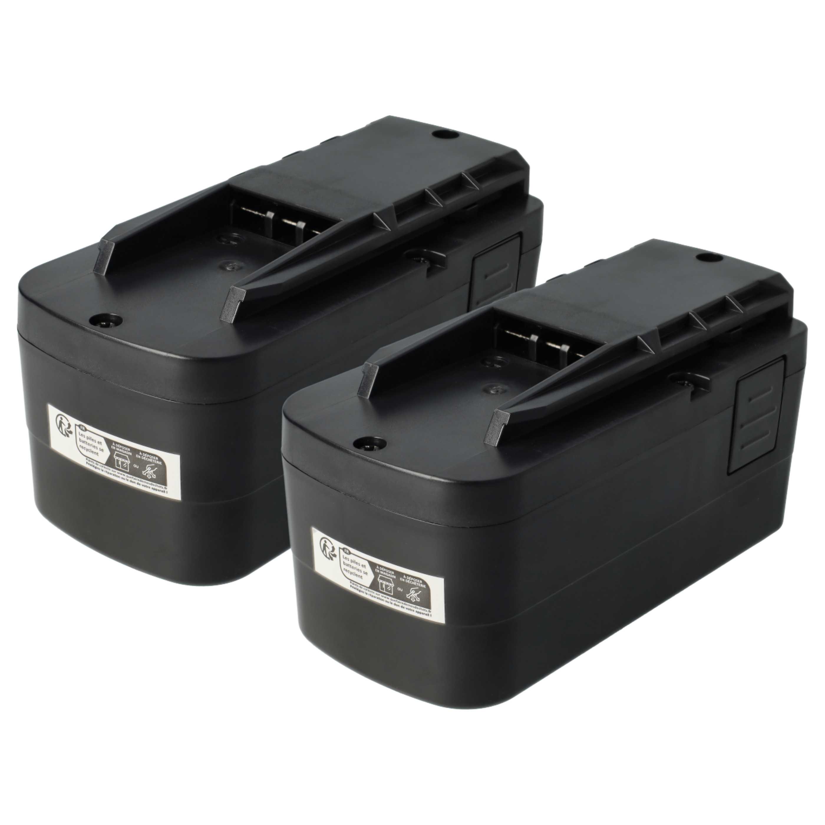 Electric Power Tool Battery (2x Unit) Replaces Festo / Festool 398338, 497019, 493348 - 2000 mAh, 12 V, NiMH