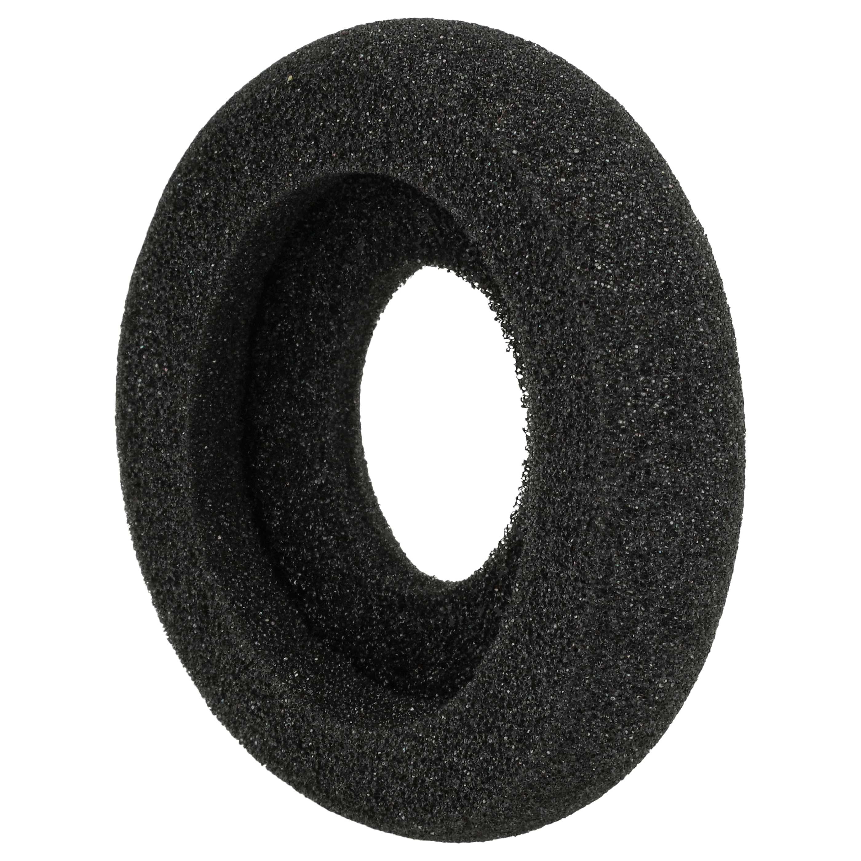 2x Ear Pads suitable for Plantronics 36832-41 Headphones etc. - foam, 5.8 cm External Diameter