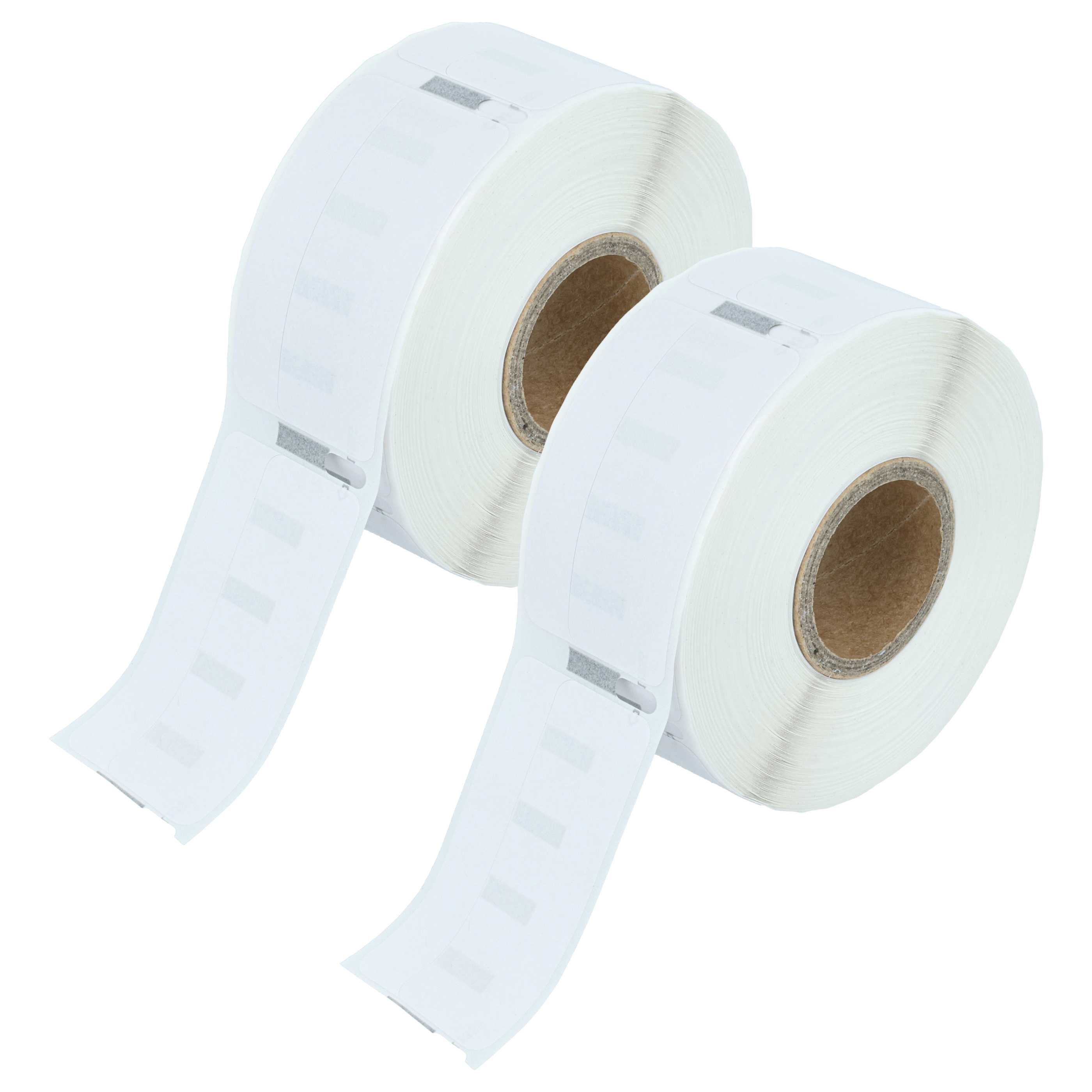 2x Etiquetas reemplaza Dymo 11355 para impresora etiquetas - 19 mm x 51 mm