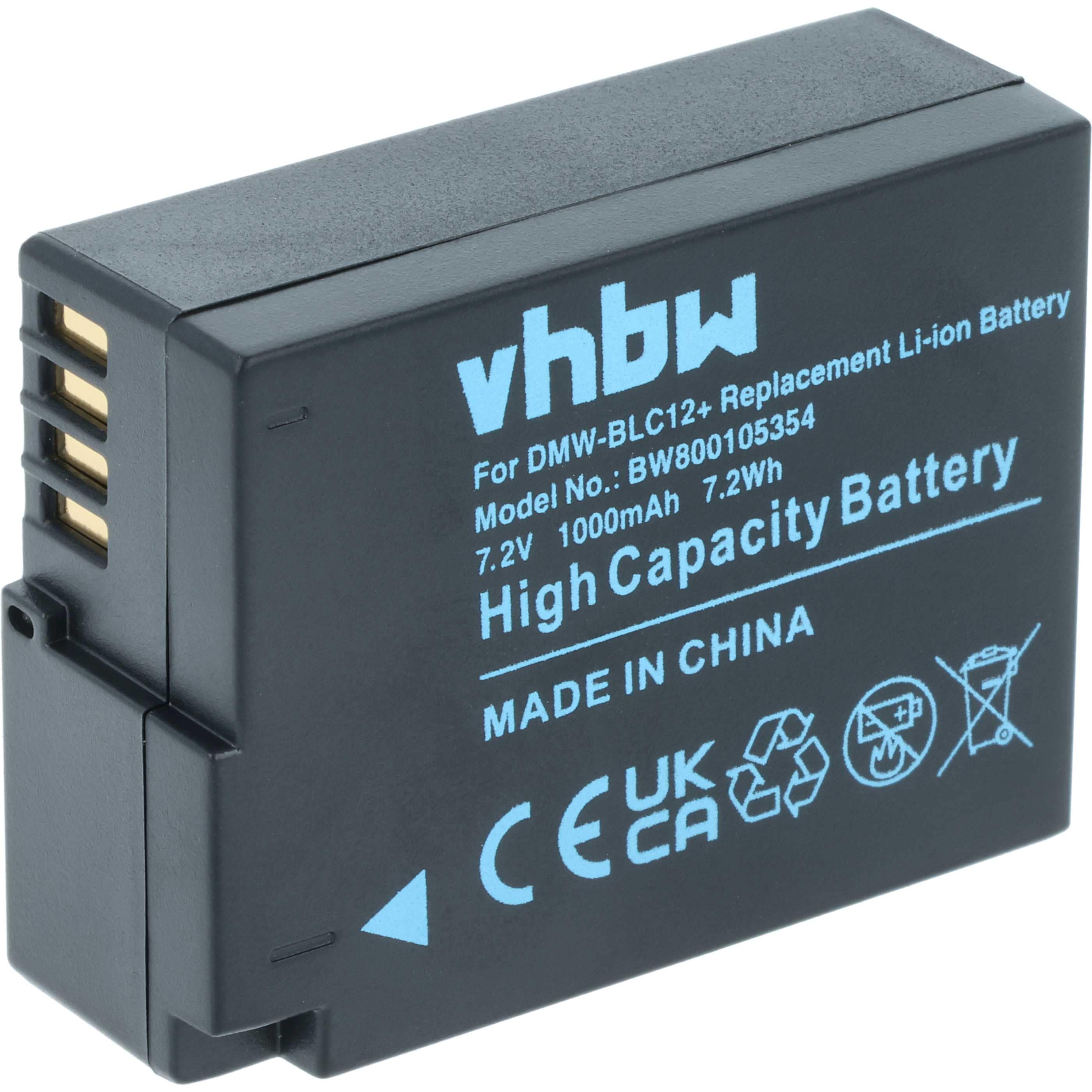 Battery Replacement for Leica BP-DC12 - 1000mAh, 7.2V, Li-Ion with Info Chip