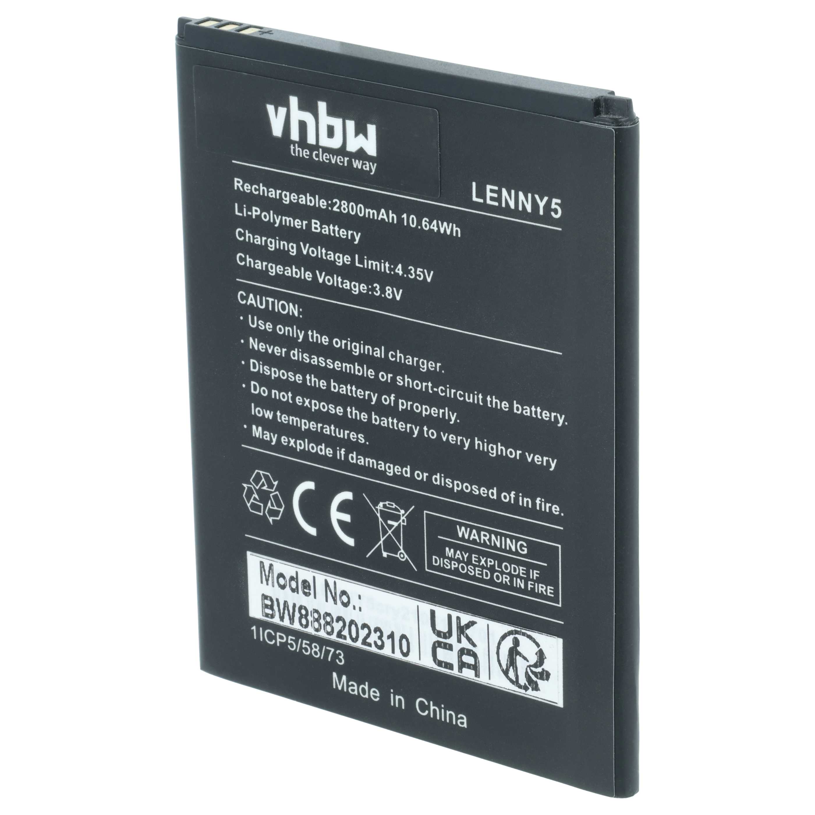 Akumulator do telefonu smartfona zamiennik Wiko 115823 - 2600 mAh 3,8 V Li-Ion