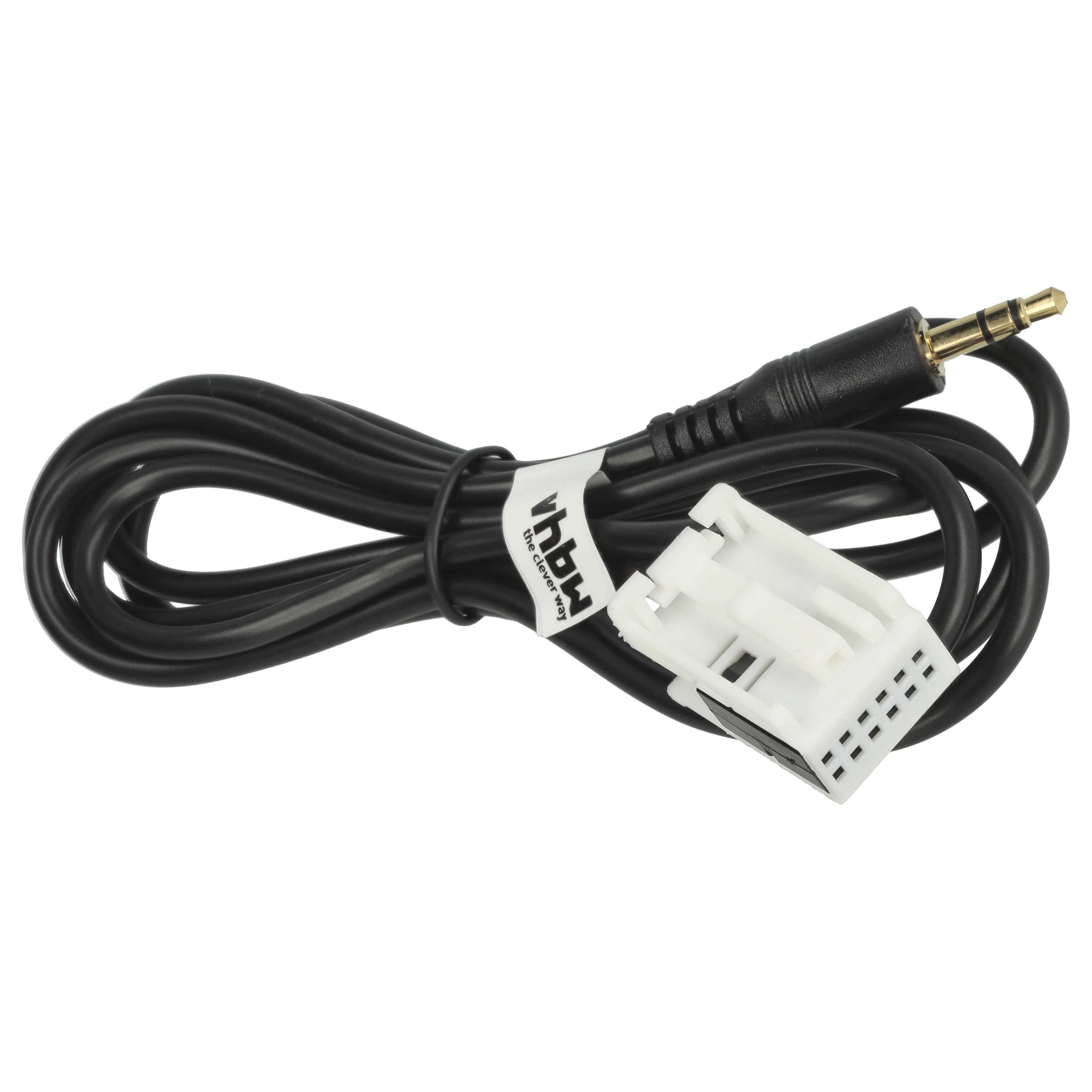 AUX Audio Adapter Cable for RCD210 VW Car Radio etc. - 120cm