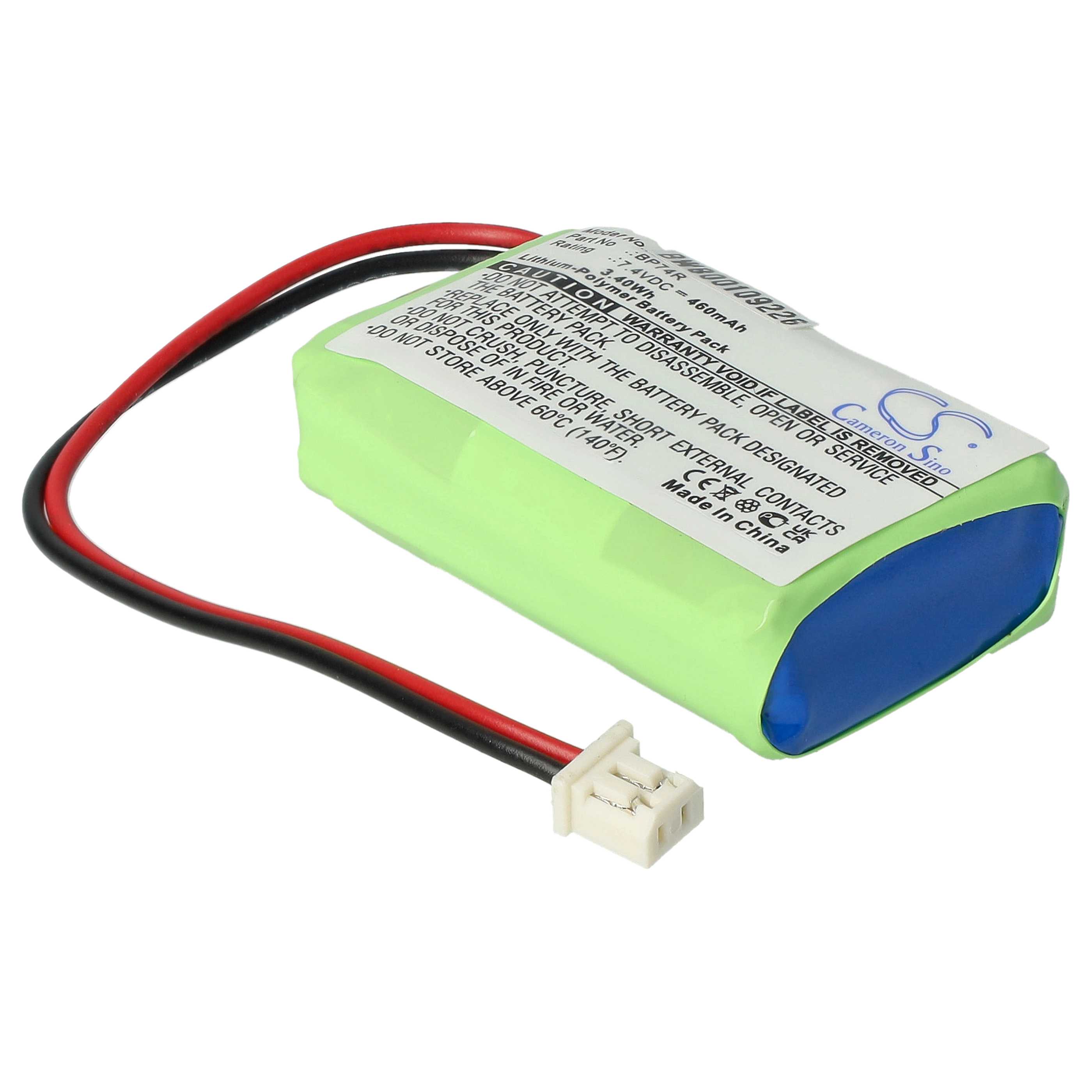 Hundehalsband-Akku als Ersatz für Dogtra BP74R - 460mAh 7,4V Li-Polymer