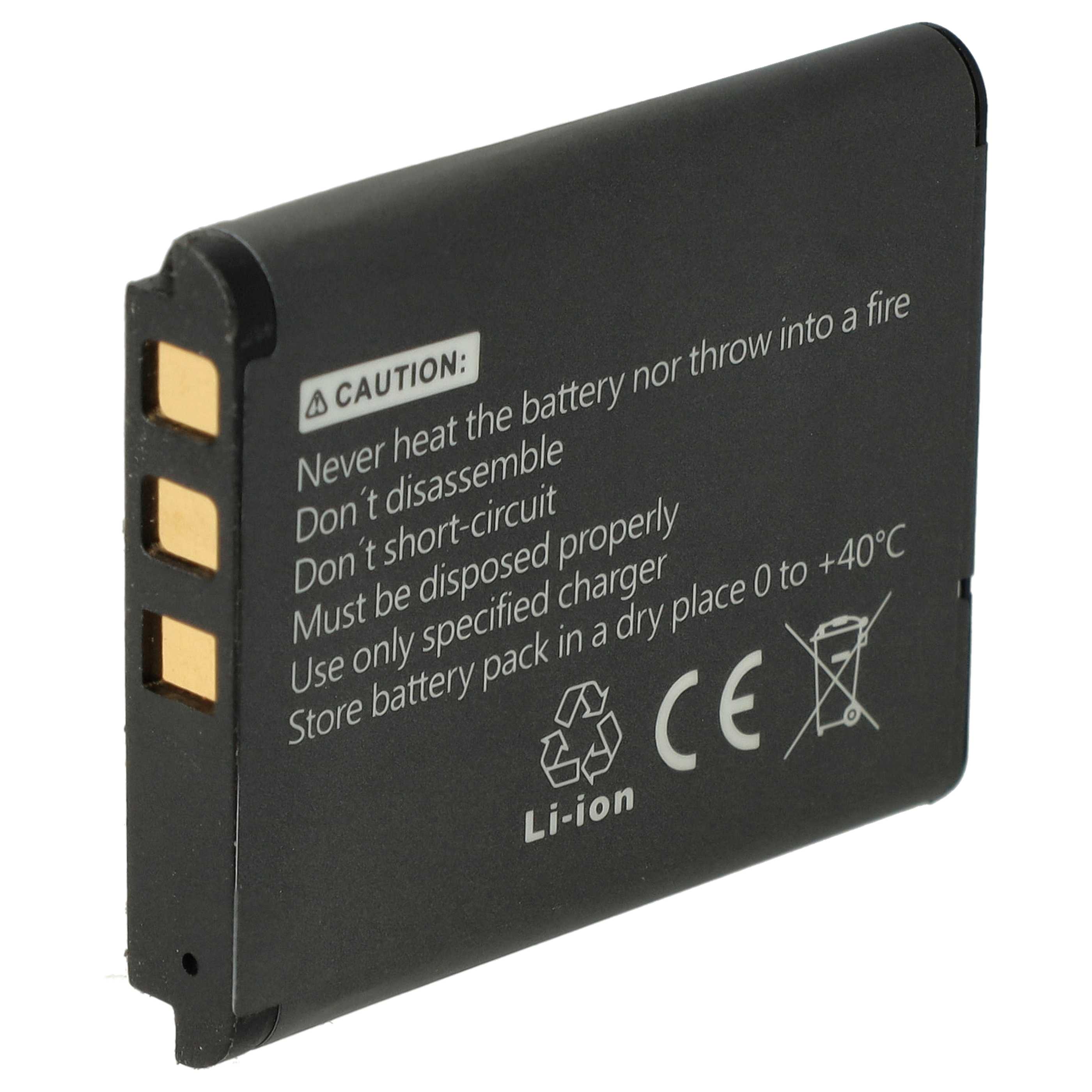3x Battery replaces Casio NP-160 - 1050mAh, 3.7V, Li-Ion