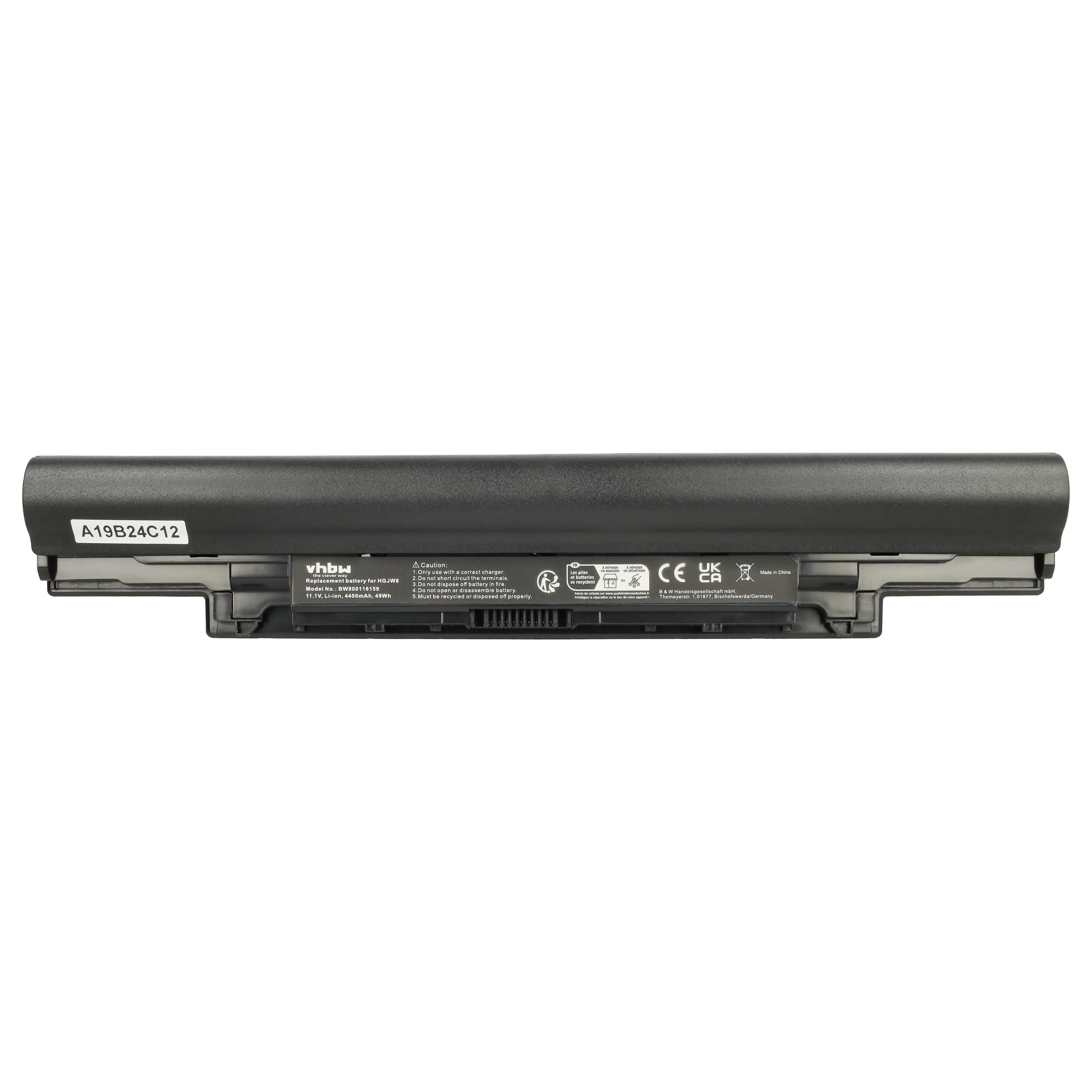 Akumulator do laptopa zamiennik Dell 451-12177, 451-12176, 3NG29, 451-BBIY - 4400 mAh 11,1 V Li-Ion, czarny
