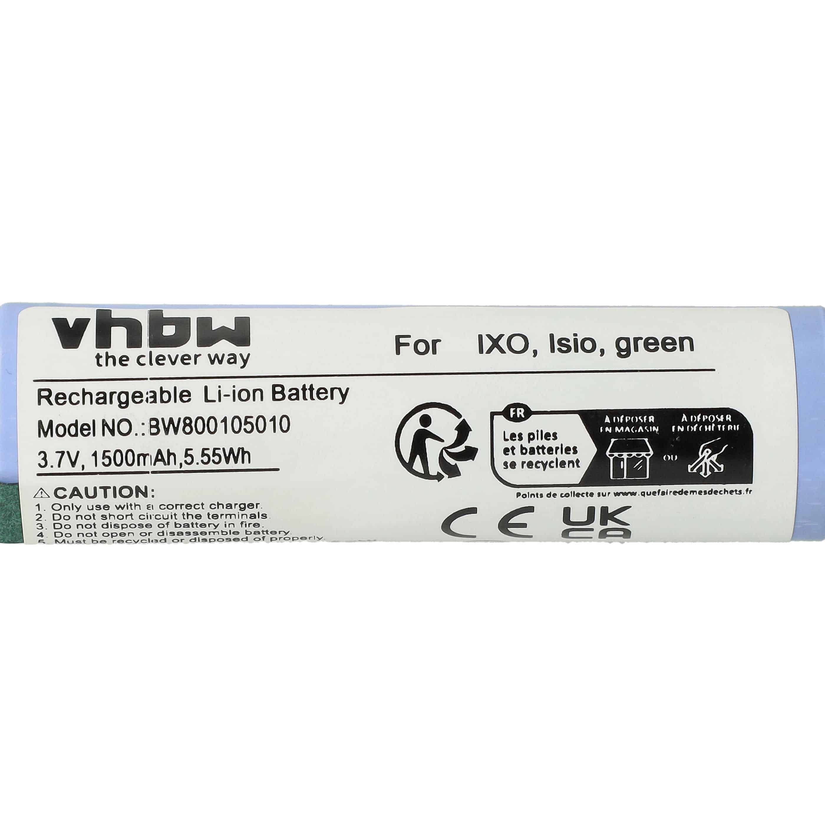 Batteria per attrezzo - 1500 mAh, 3,7 V, Li-Ion