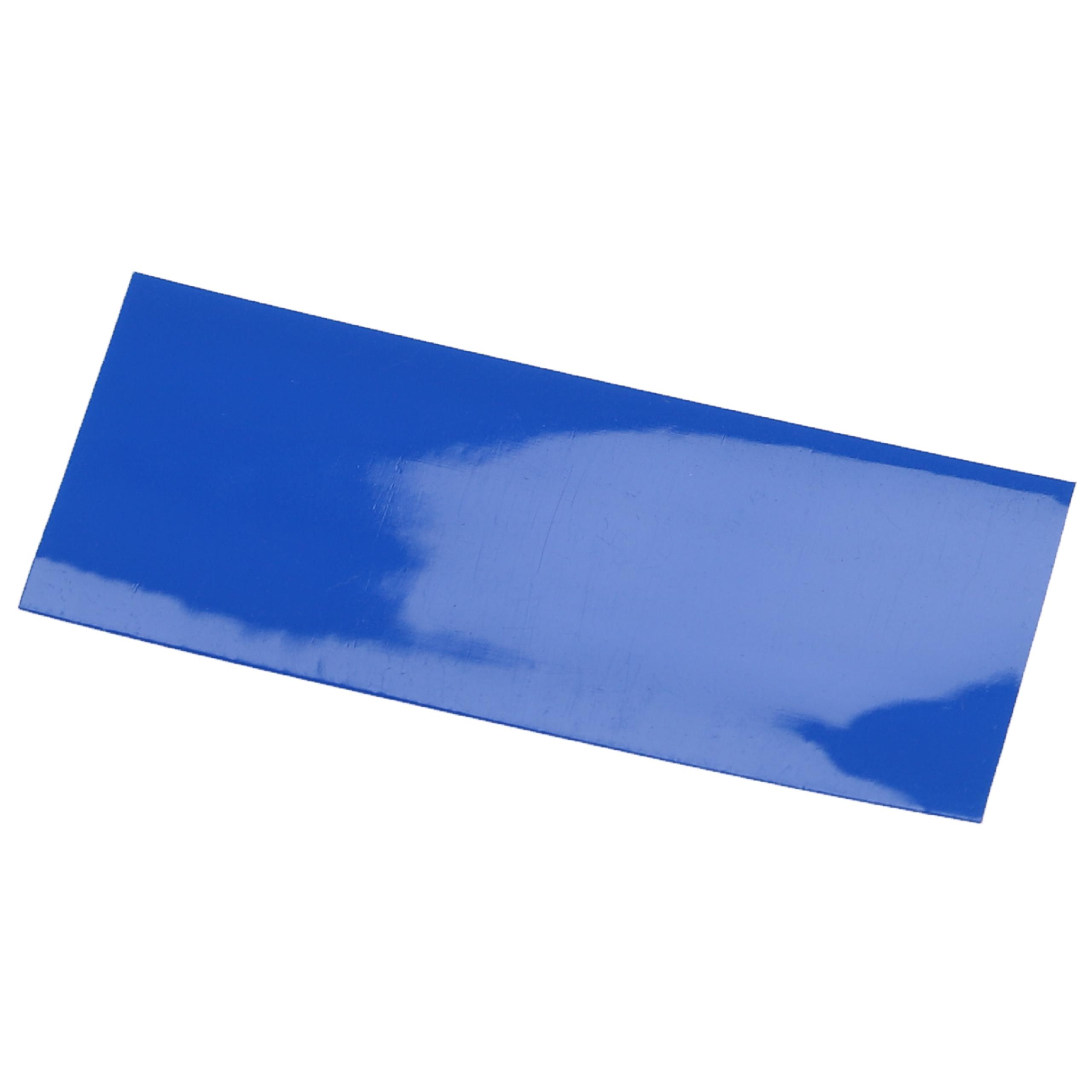 10x tubo termorretráctil compatible con celdas de batería 18650 - Láminas retráctiles azul