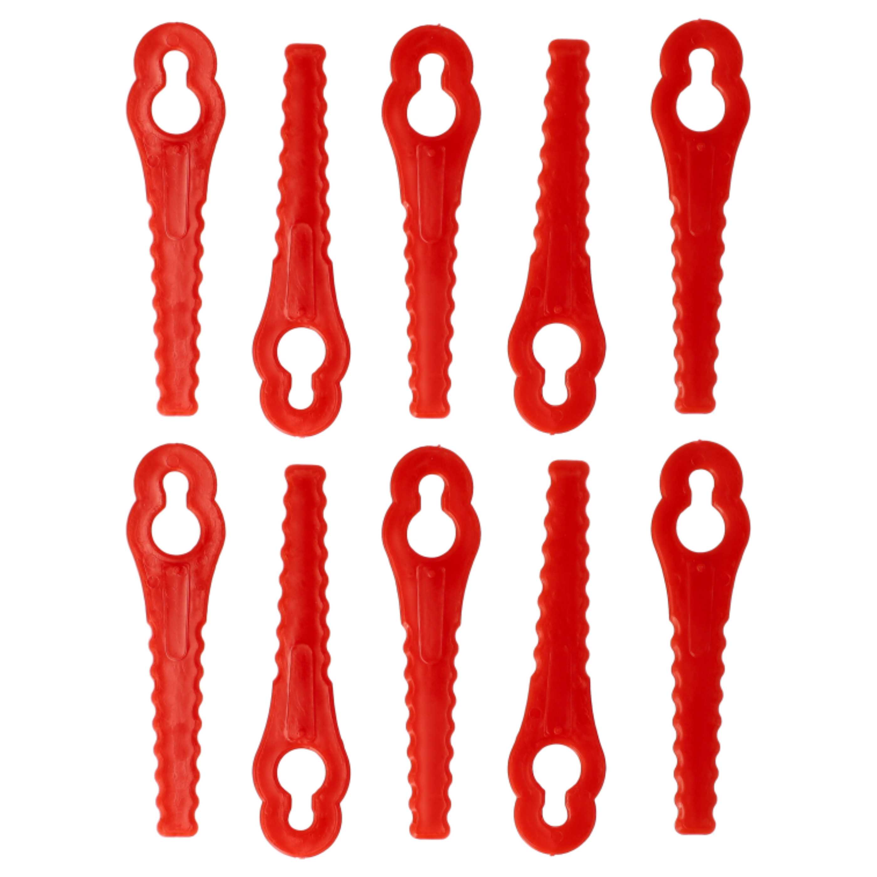 10x Lames remplace Güde 58586 pour débroussailleuse – Couteaux plastique, Rot