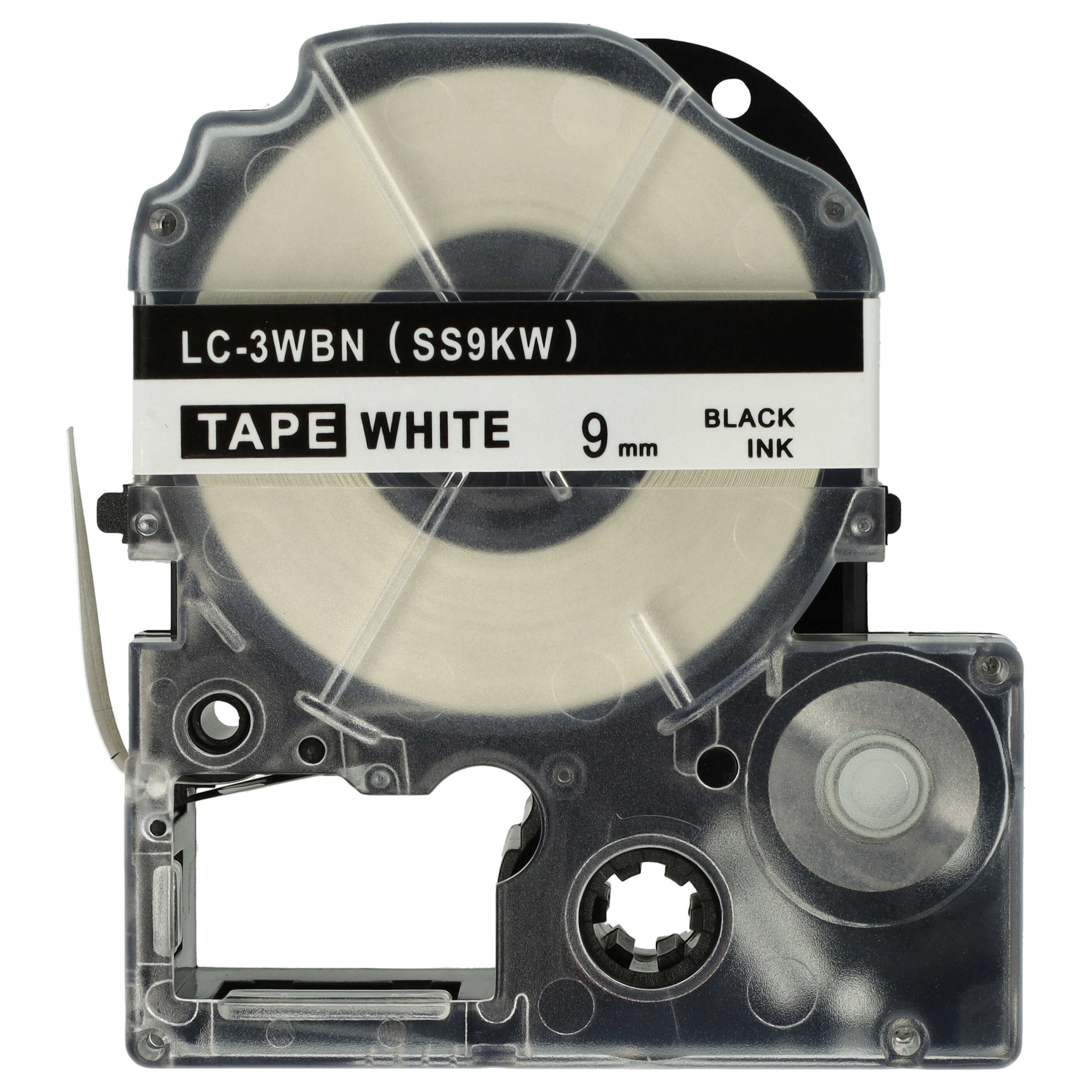 Casete cinta escritura reemplaza Epson LC-3WBN Negro su Blanco