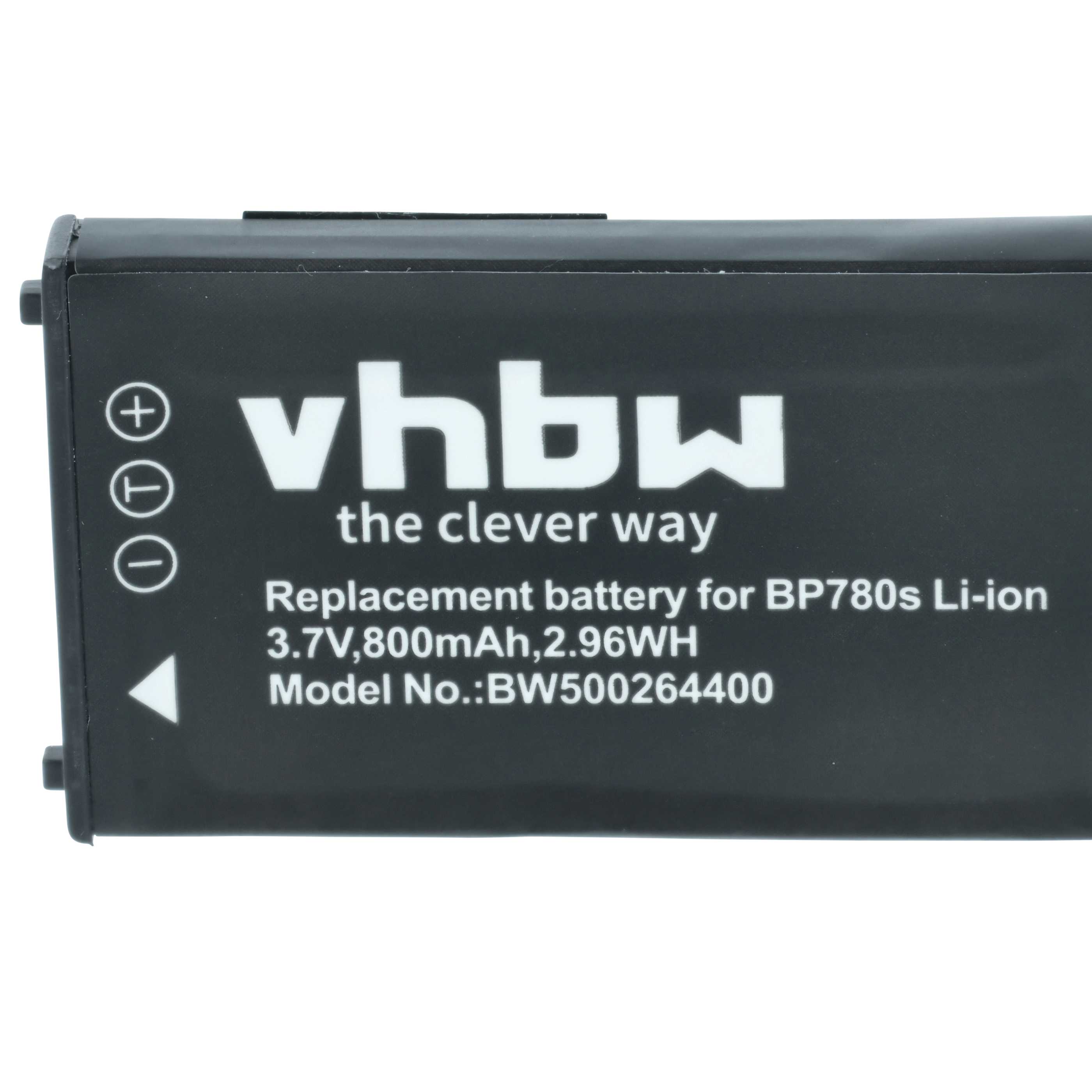 3x Battery replaces Kyocera BP780s - 700mAh, 3.7V, Li-Ion