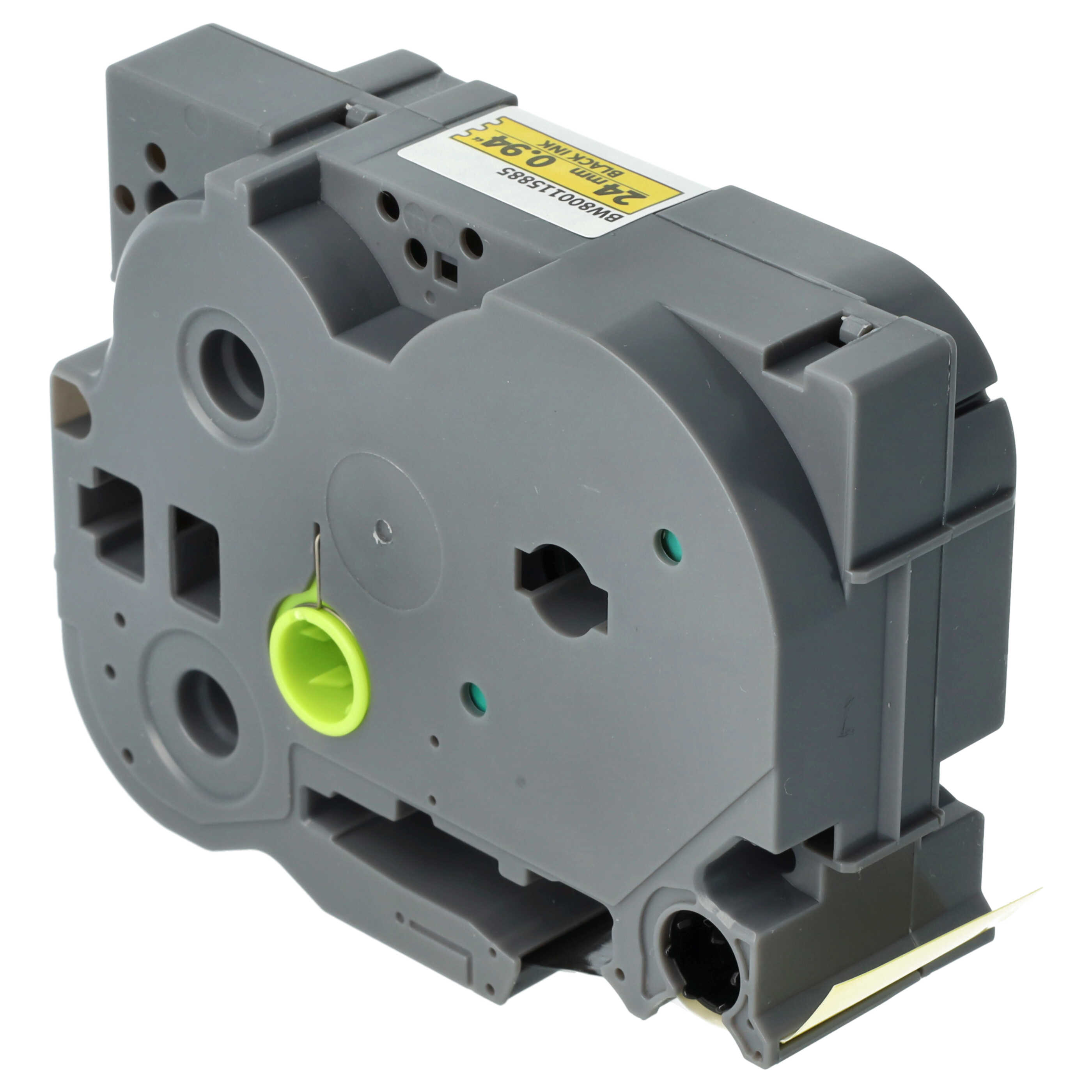 Label Tape replaces Brother HGE-S651 - 24 mm Black to Yellow, Extra Stark
