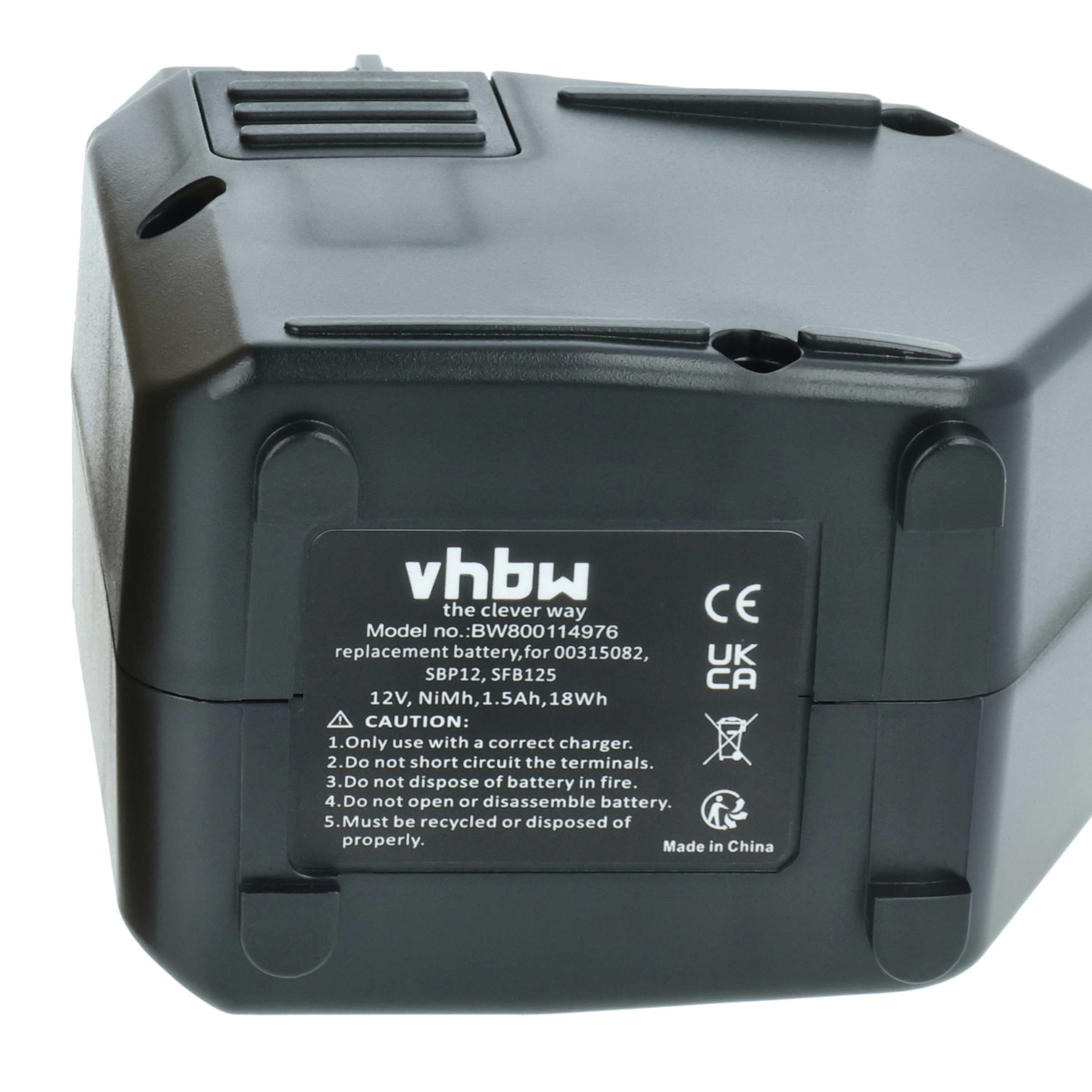 3x Battery replaces Hilti SFB105, SBP12, SFB125, SFB121, 00315082 Electric Power Tool - 1500 mAh, 12 V, NiMH