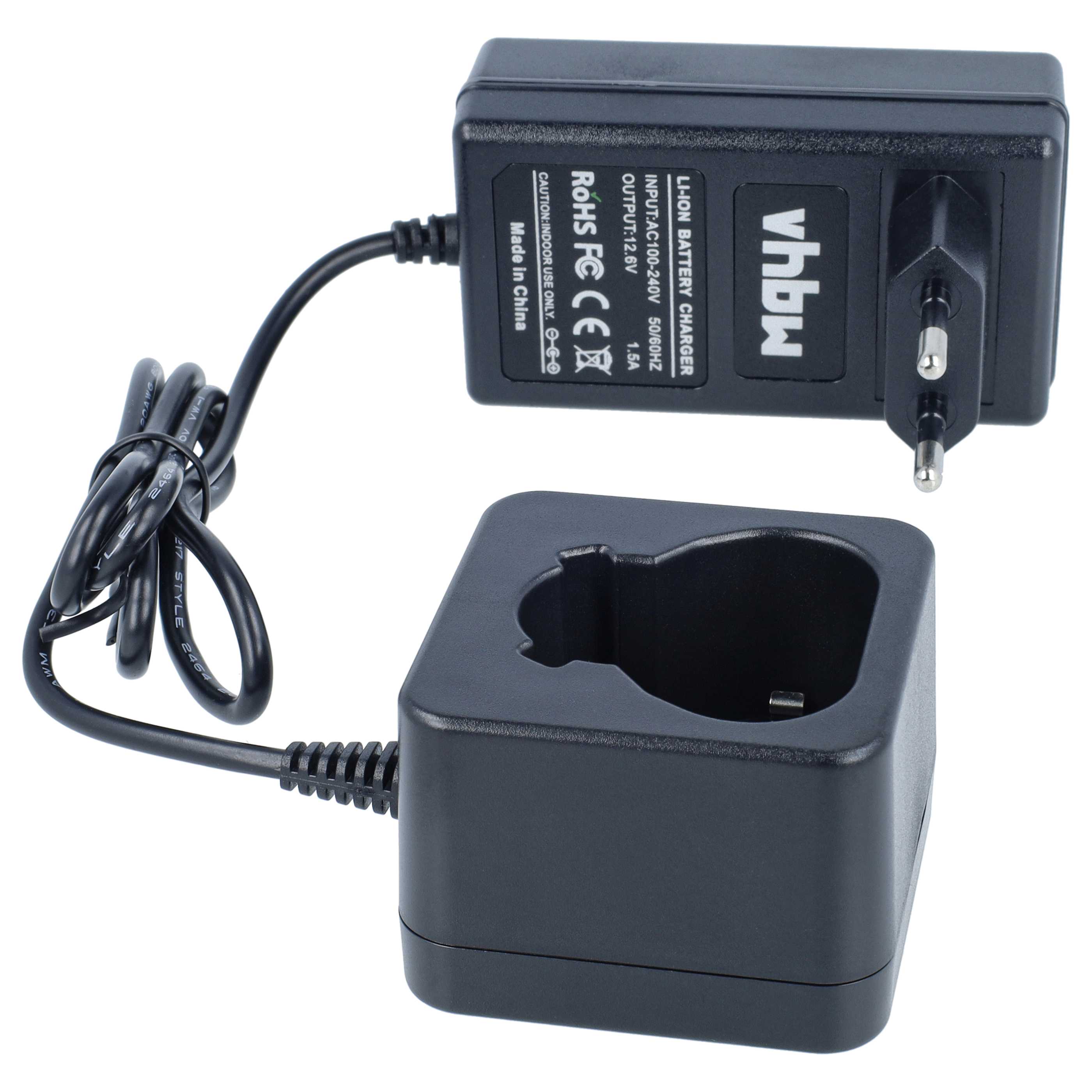 Charger suitable for Worx, Rockwell W125.1 Power Tool Batteries etc. - Li-Ion, 1.5A