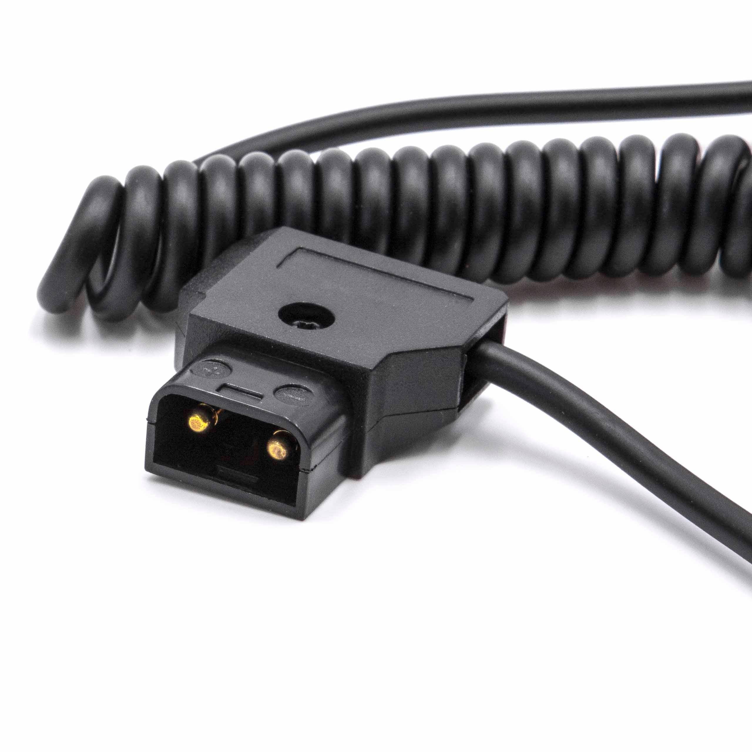 Câble adaptateur D-Tap (mâle) vers 1x D-Tap (f) pour appareil photo Anton Bauer D-Tap, Dionic - noir