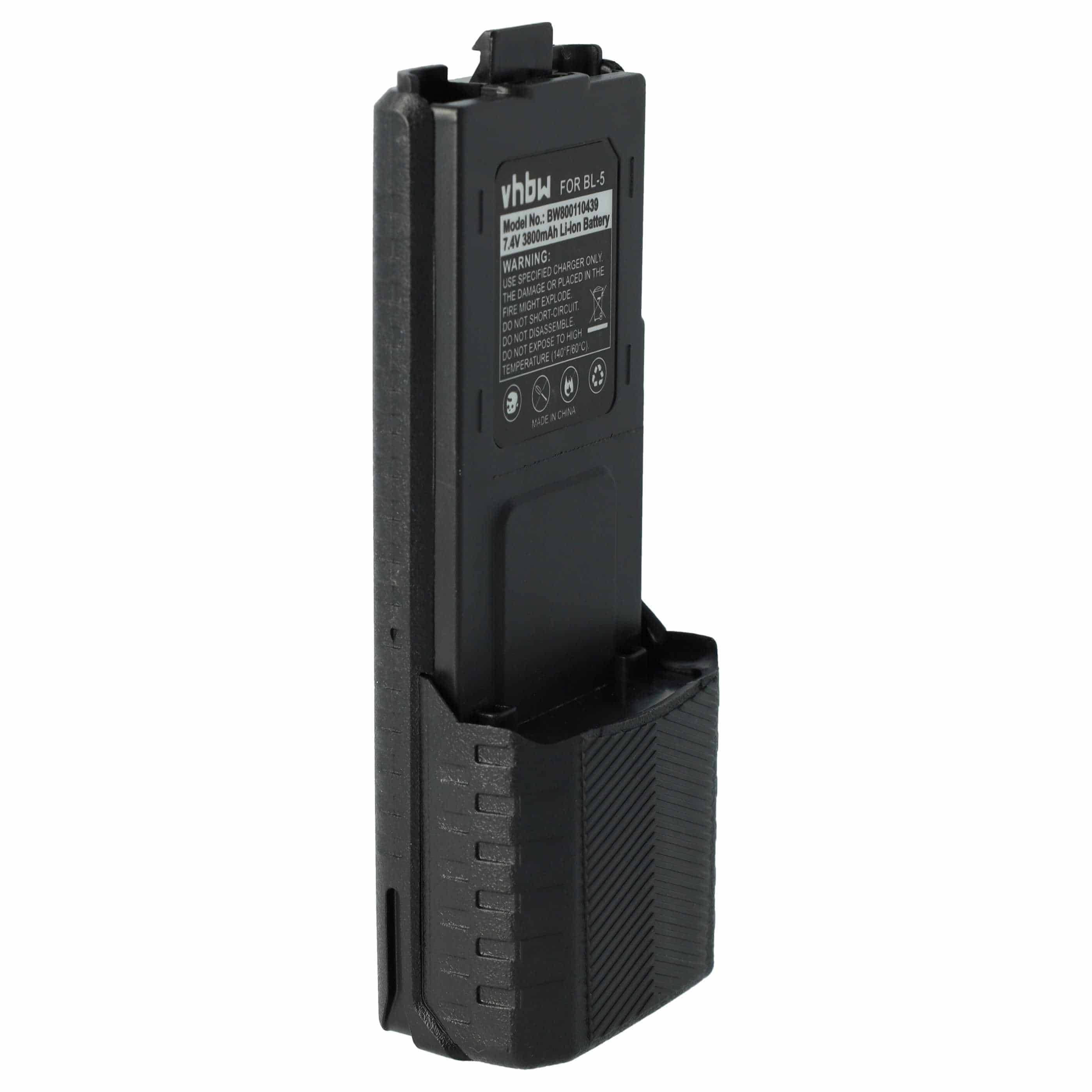 Radio Battery replaces Baofeng BL-5 - 3800 mAh 7.4 V Li-Ion